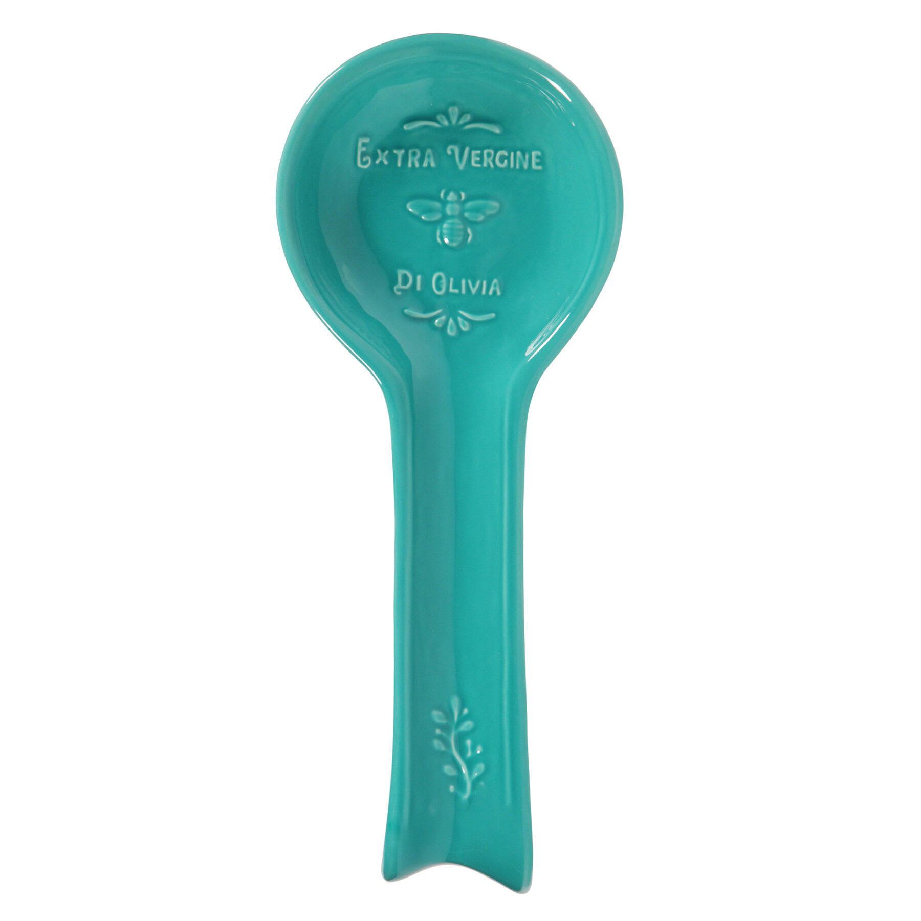 Aqua Olive Spoon Rest, 11.75"