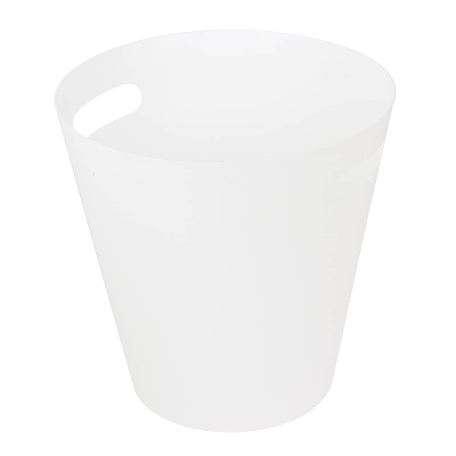 White Round Wastebasket, 5l