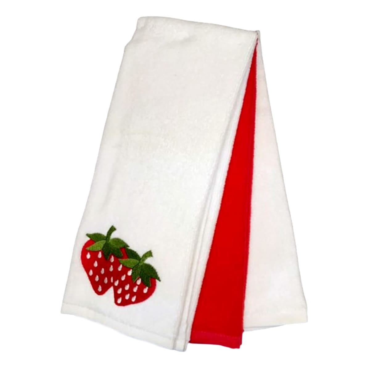 3-Pack Red Strawberries Hand Towel Set