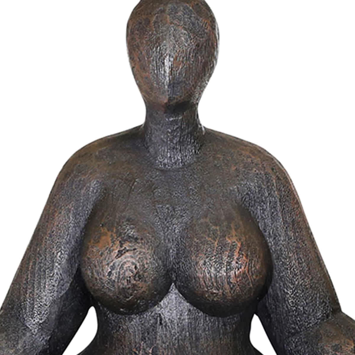 Sukhasana Female Yoga Figurine, 11"