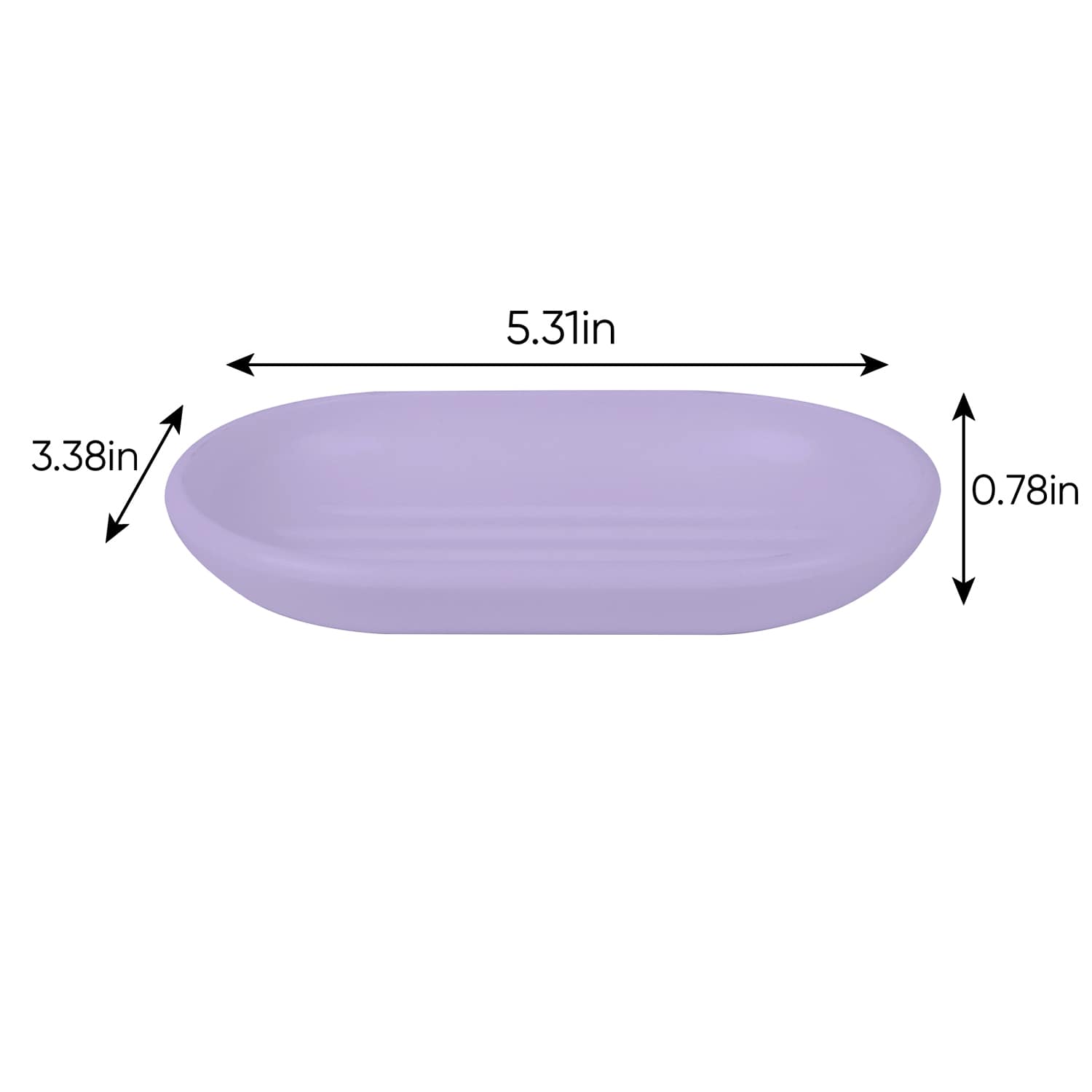 Tiny Dreamers Purple Plastic Soap Dish, 5.3"