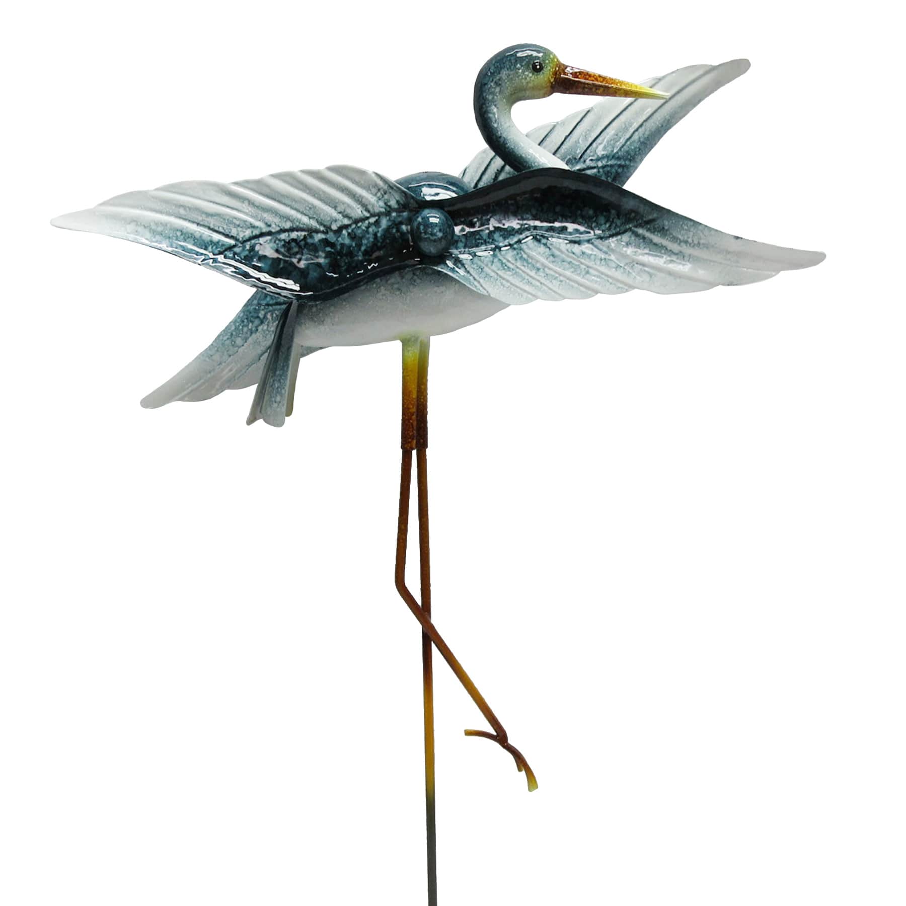Blue Crane Spinner Yard Pick, 45.3"