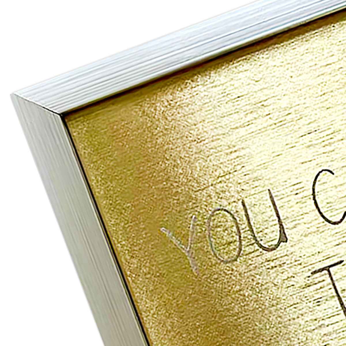Glass Framed Foiled You Can Make It Through Anything Print Wall Sign, 12"
