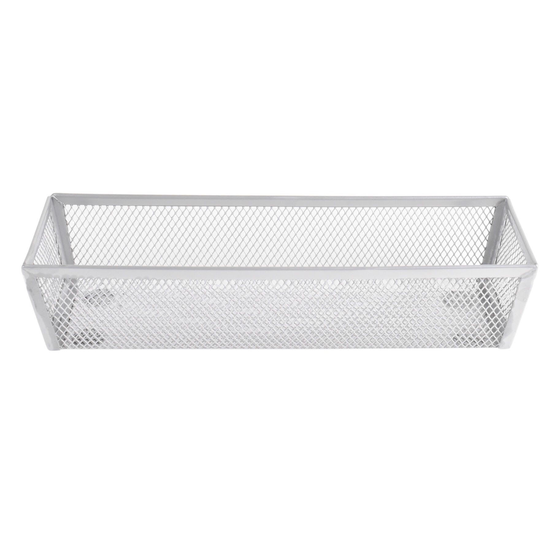 Silver Metal Mesh Organizer Drawer, 3x9