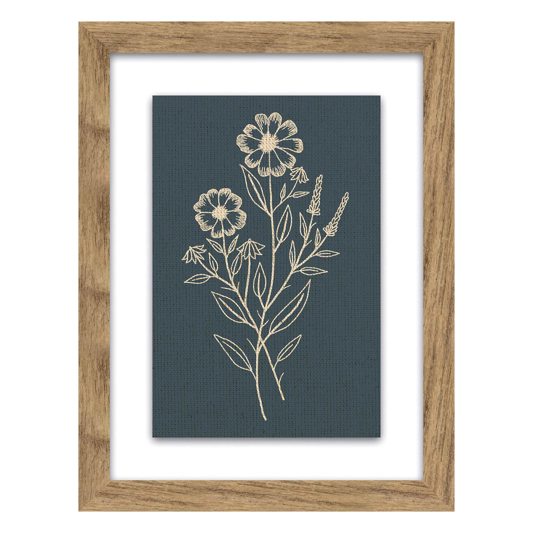 Honeybloom Flowers Framed Art, 6x8