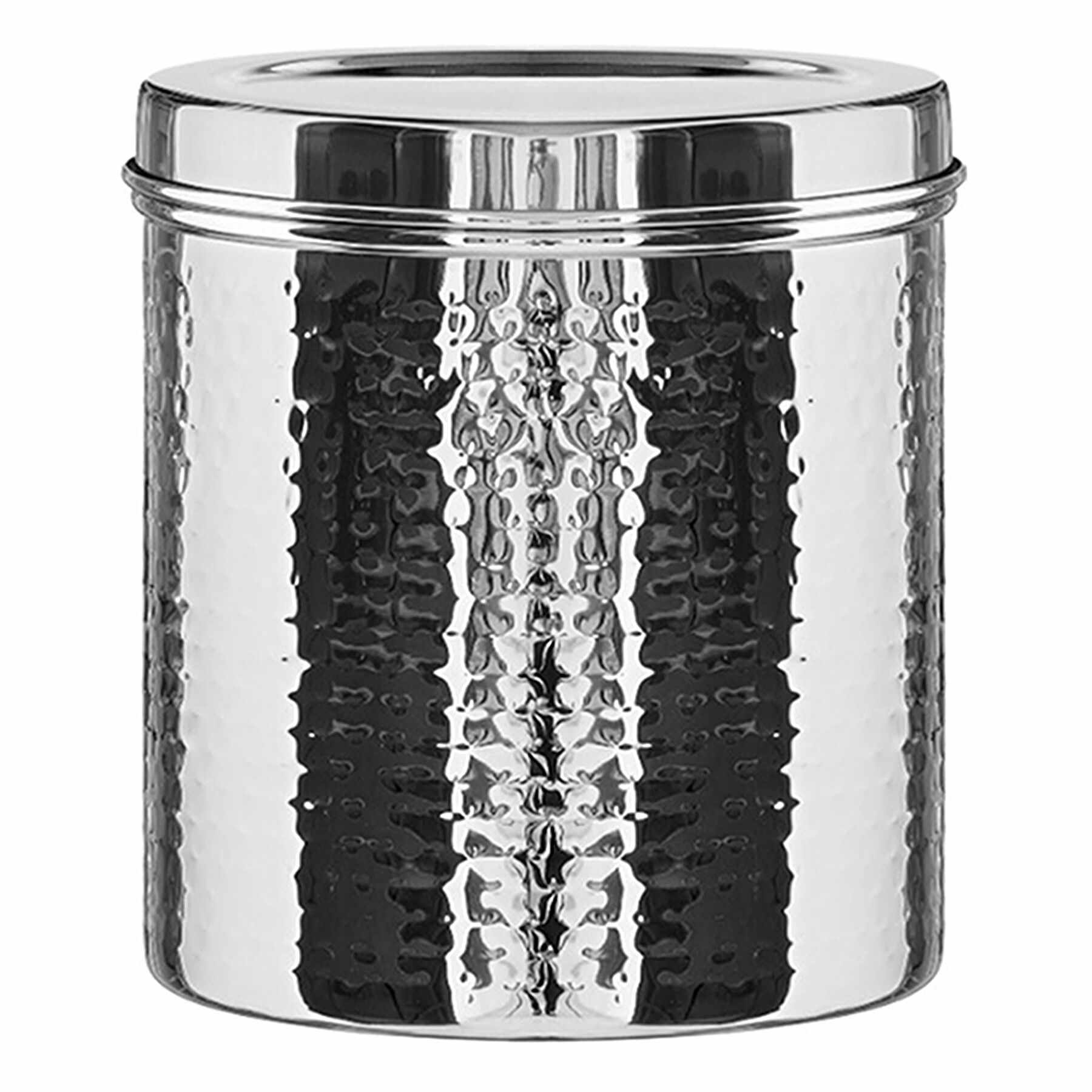 Found & Fable Set of 3 Hammered Stainless Steel Canisters