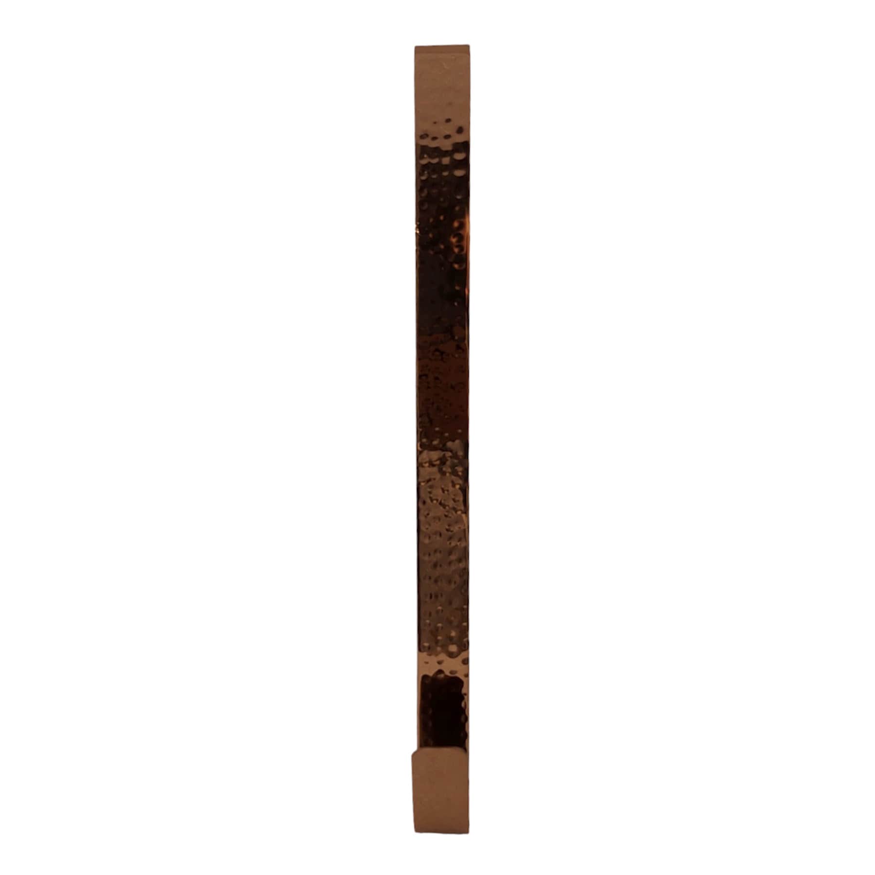 Bronze Hammered Metal Over the Door Wreath Hanger, 15"