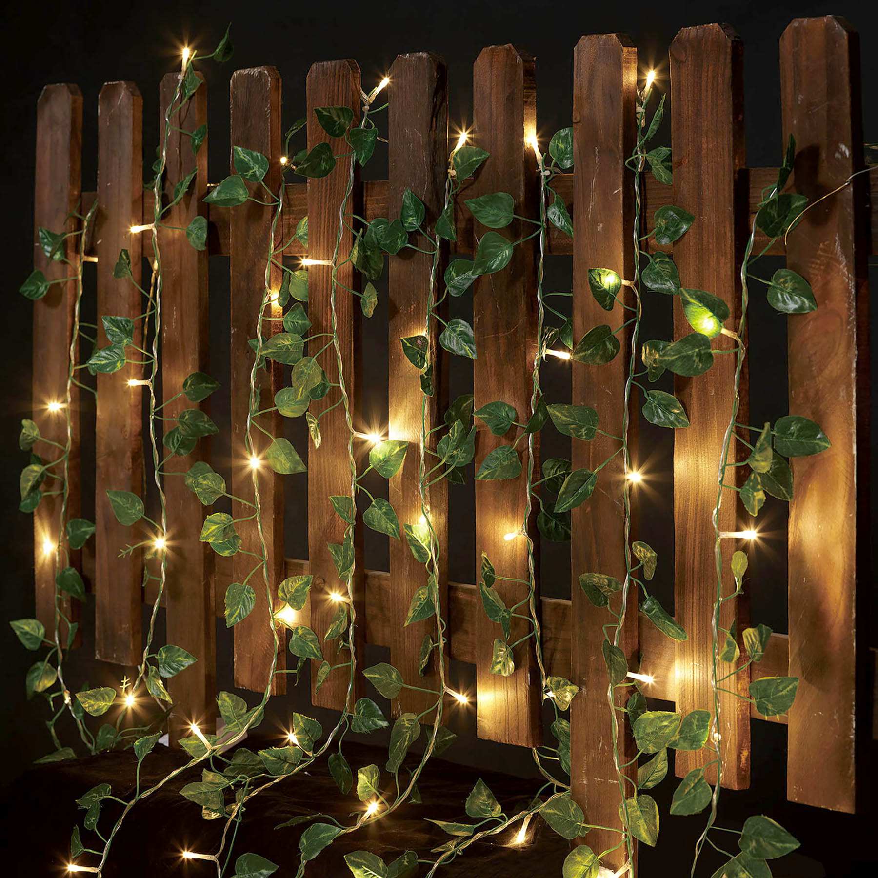 LED Ivy Curtain Lights with Timer, 3.5'x5'