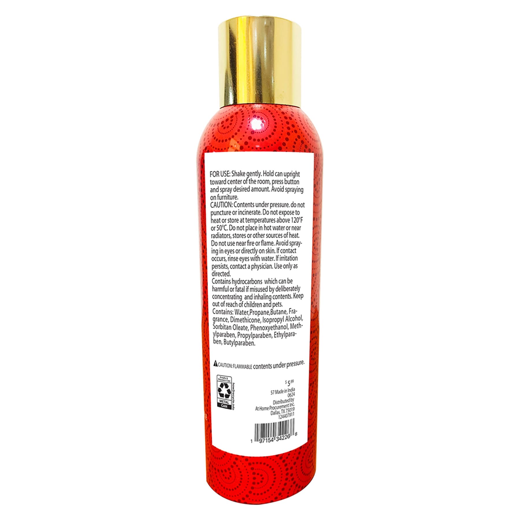 Amber Sunset Scented Room Spray, 7oz