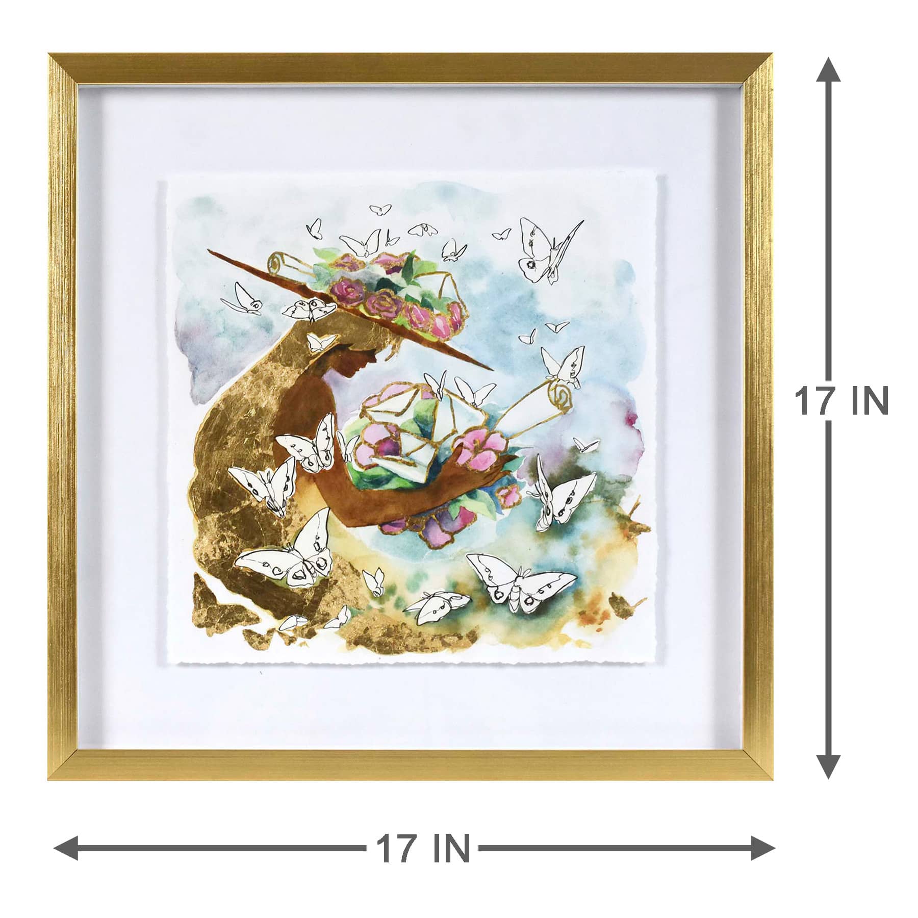 SCADpro Glass Framed Memories Print Wall Art, 17"