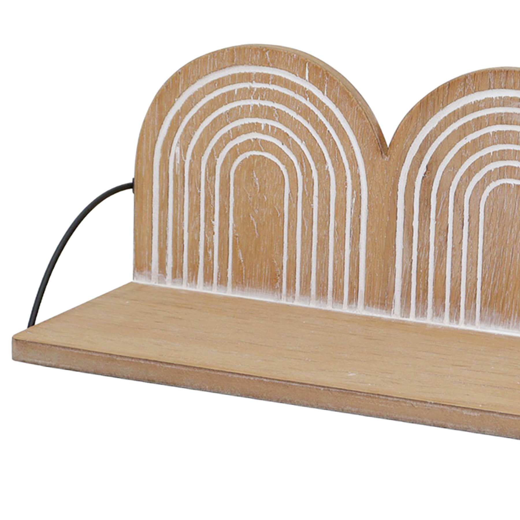 Crosby St. Rainbow Wooden Wall Shelf, 19x6
