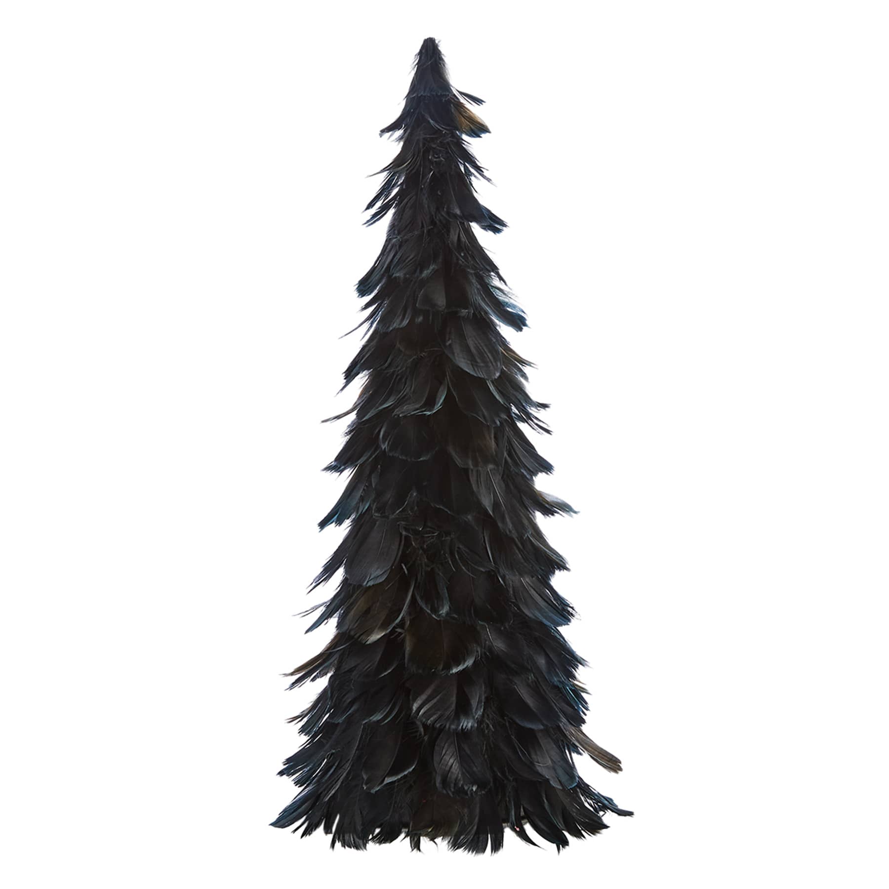 Spellbound Black Feather Tree, 17.5"