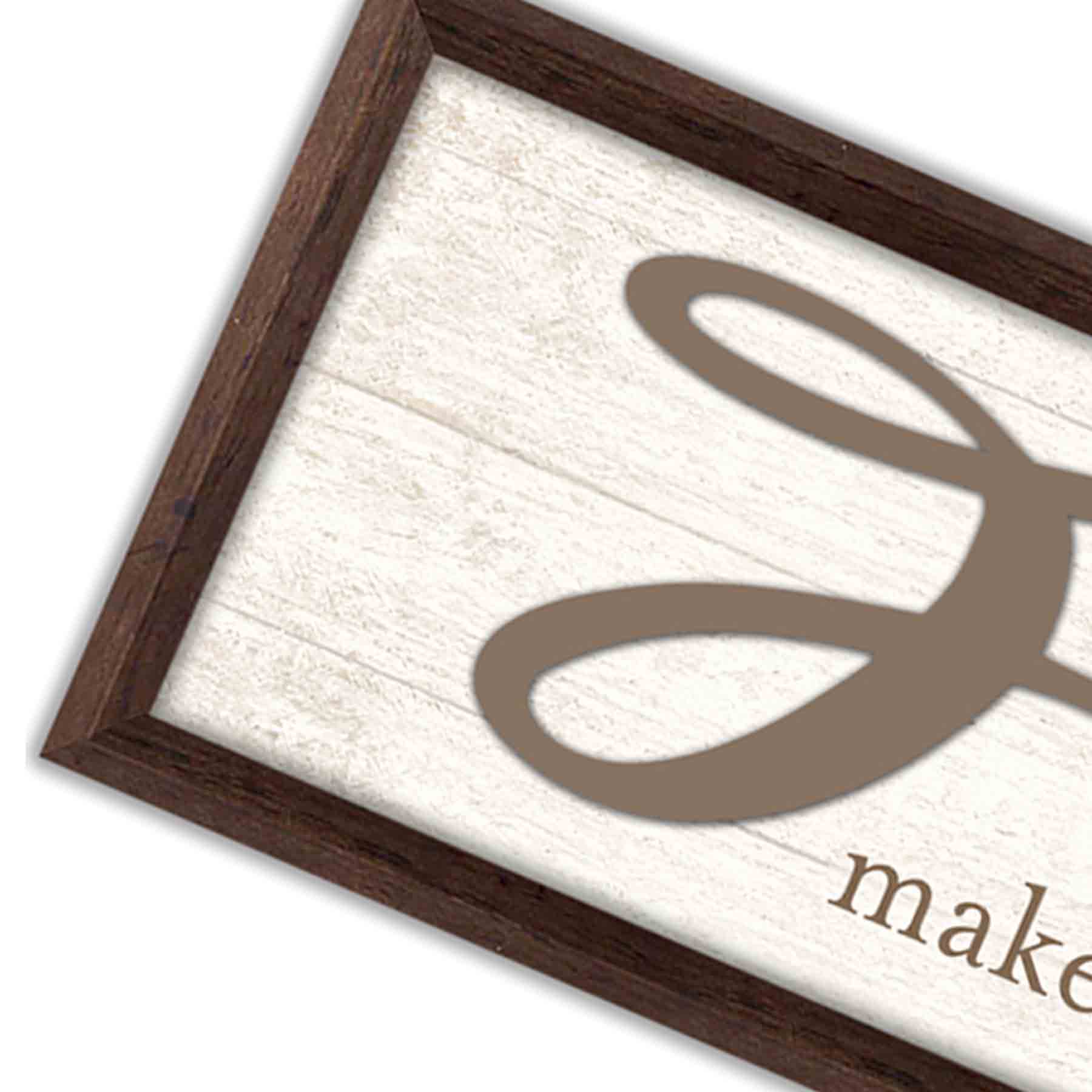 Framed Family Makes This House a Home Wall Sign, 8x30
