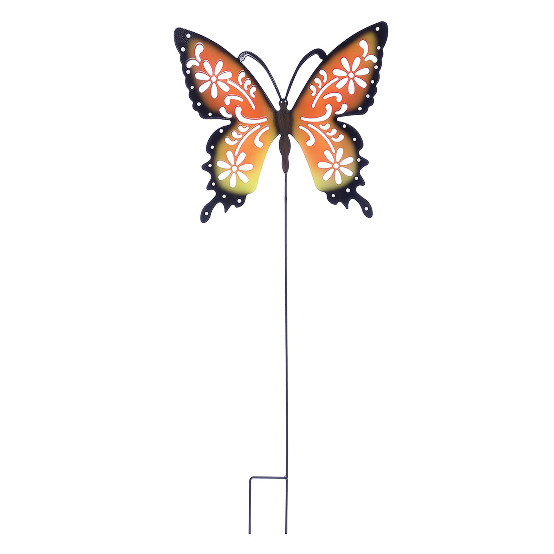 Butterfly Metal Yard Stake, 32"