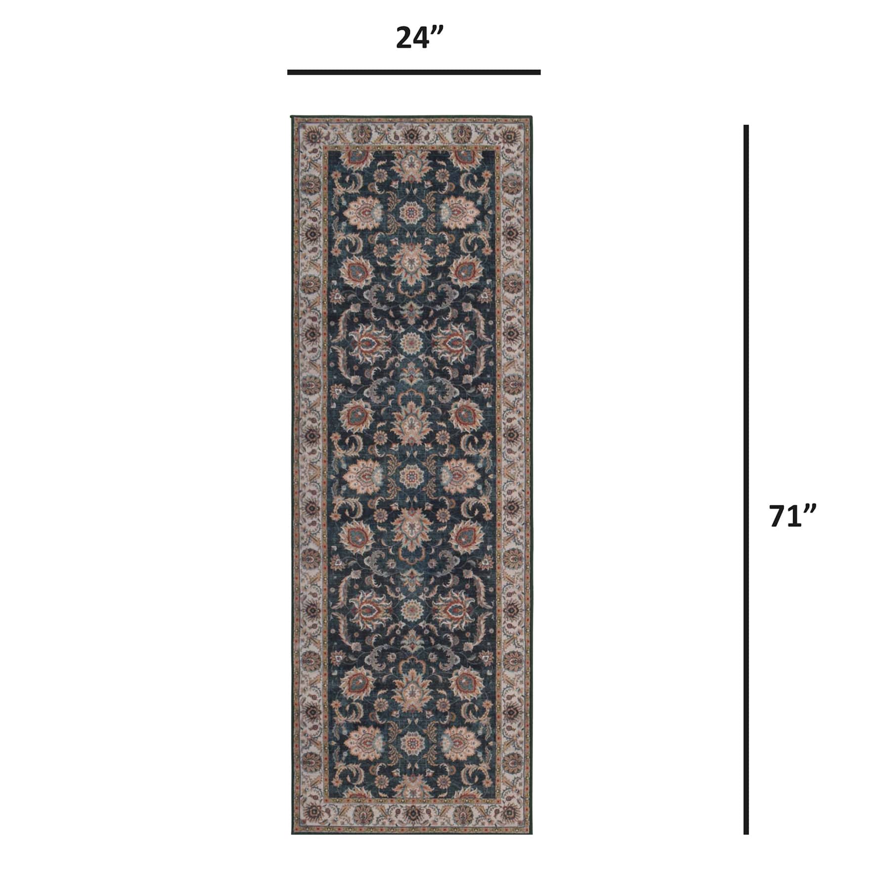 Green Dove All Over Border Runner, 2x6