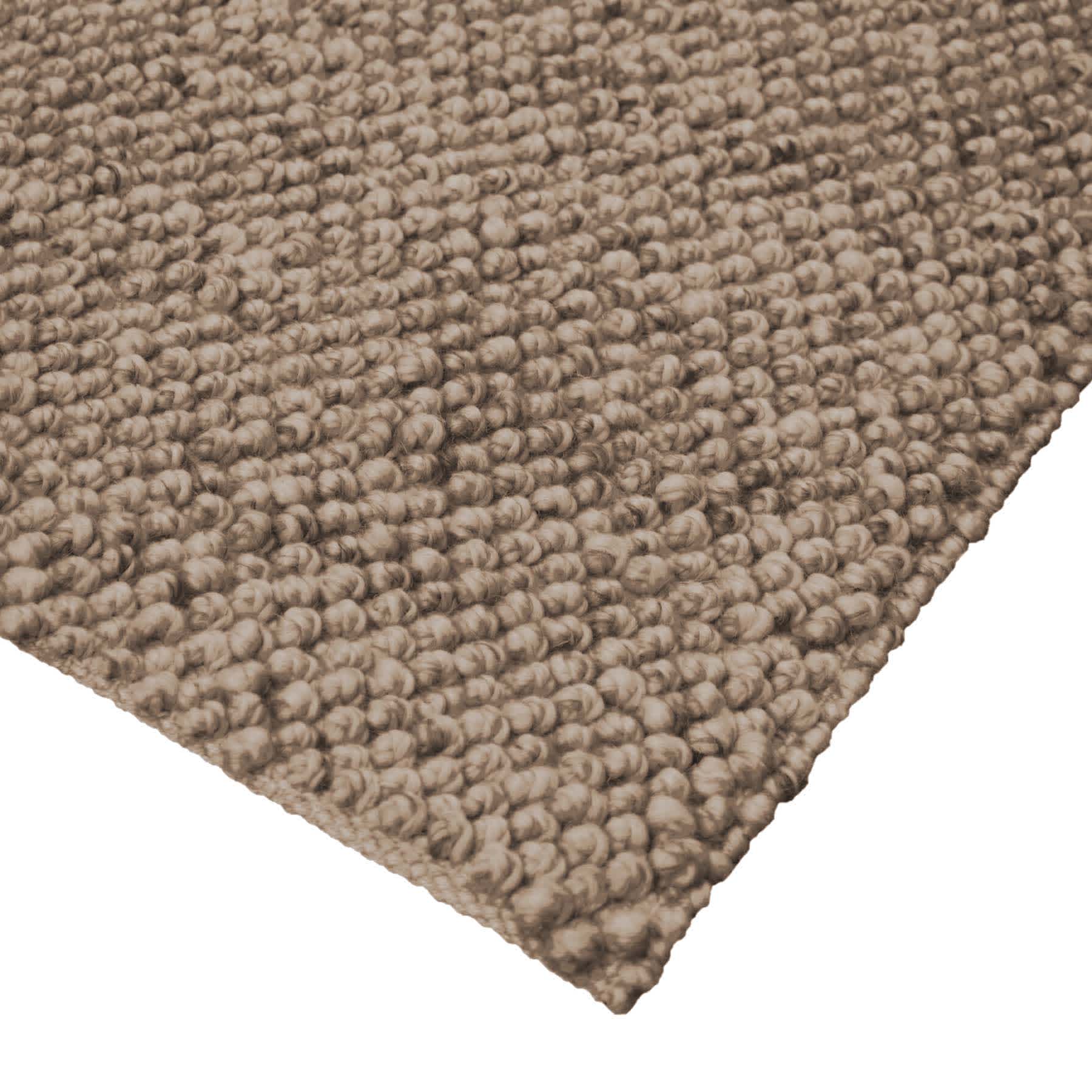 (B770) Gravel Beige Textured Area Rug, 8x10