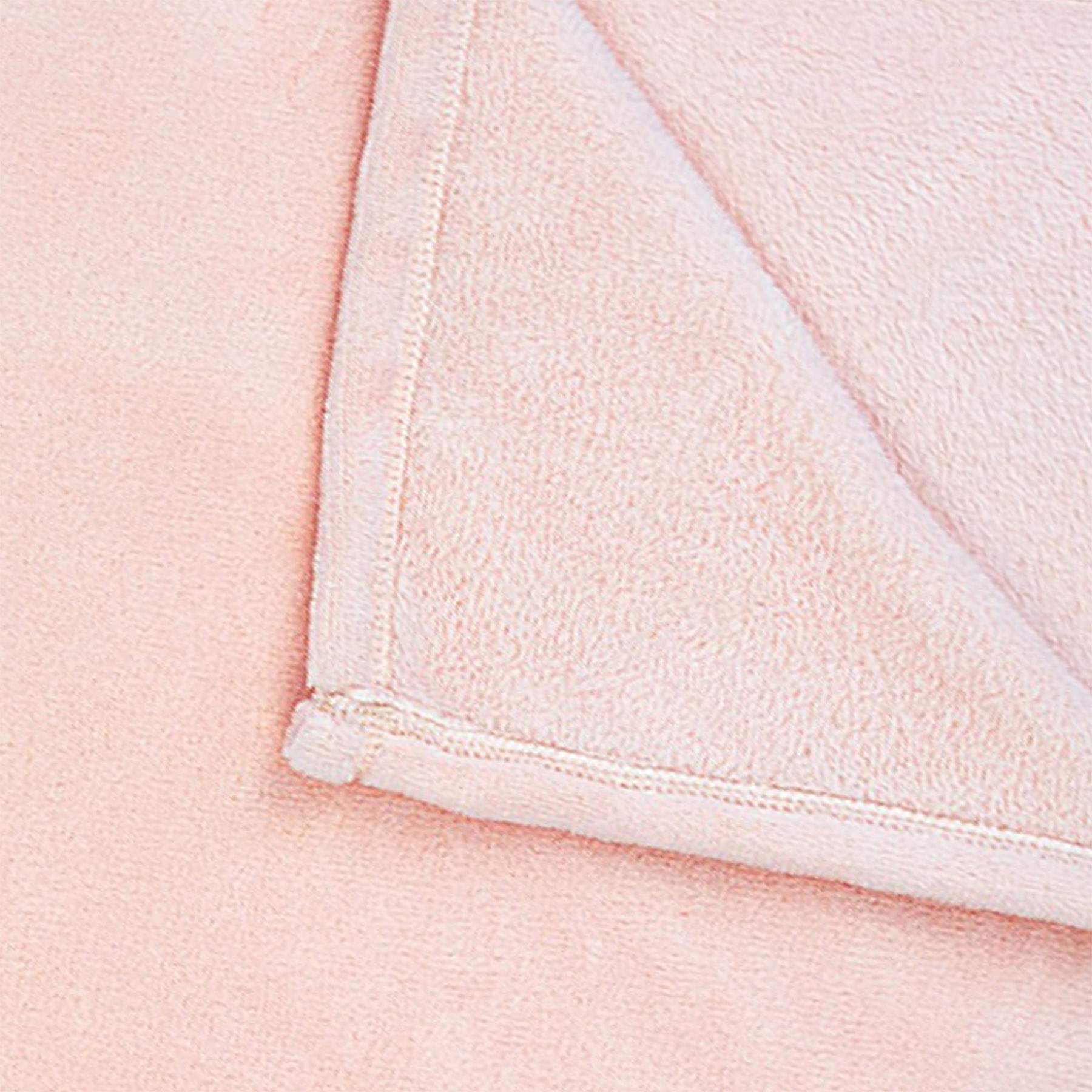 Pink Plush Bed Blanket, Full/Queen