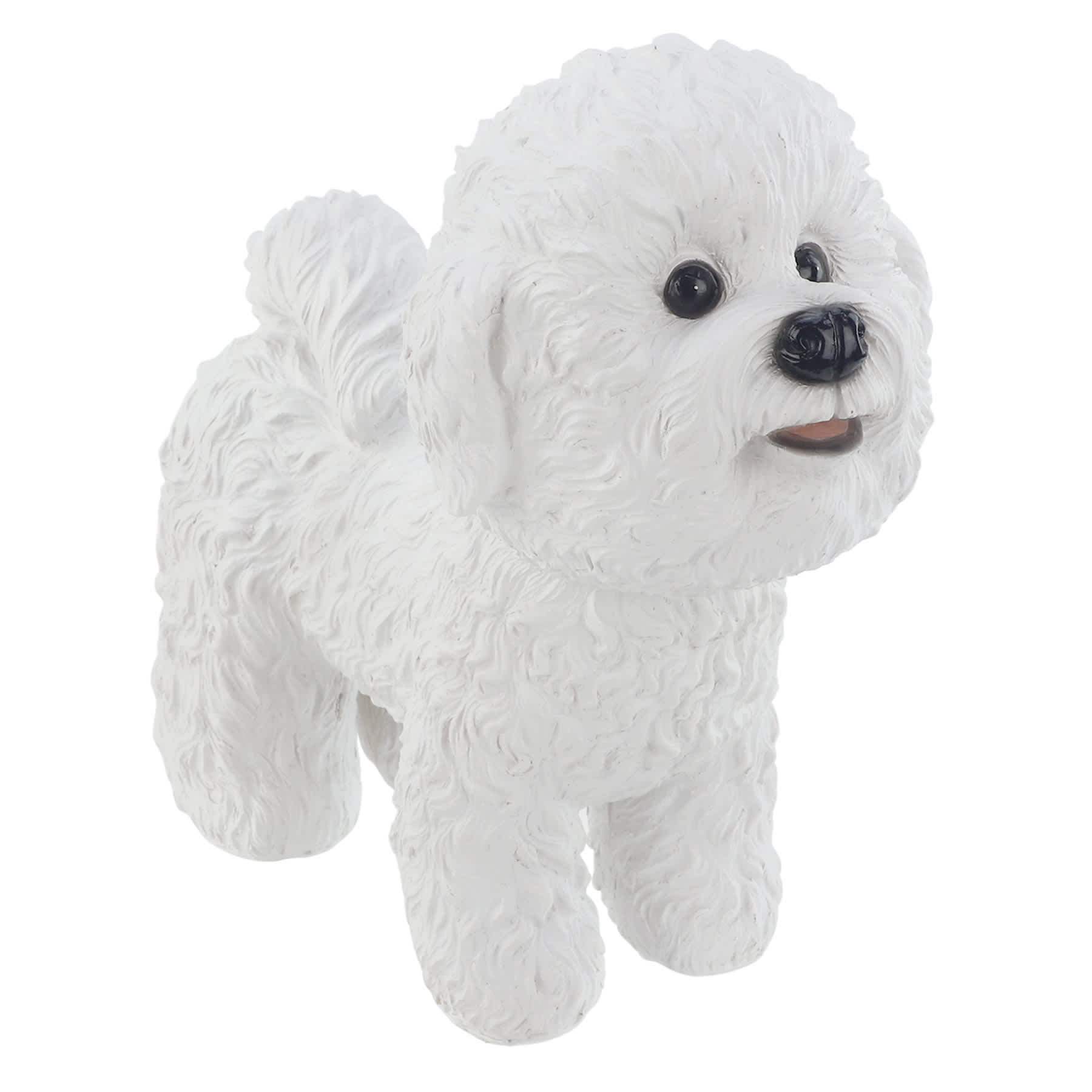 Bichon Frise Dog Outdoor Garden Statue, 9.5"