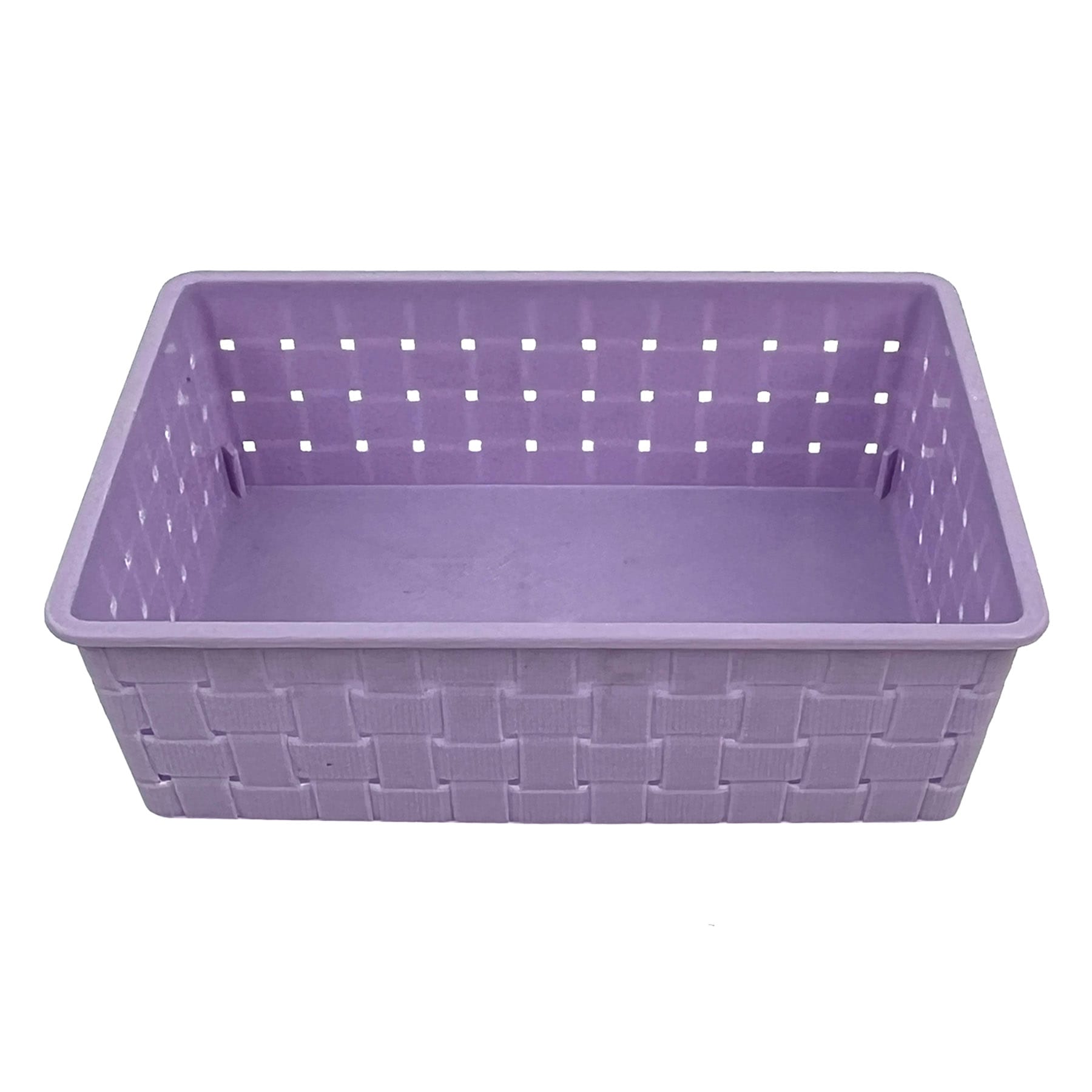 Tiny Dreamers Strap Design Weave Basket, Orchid Petal