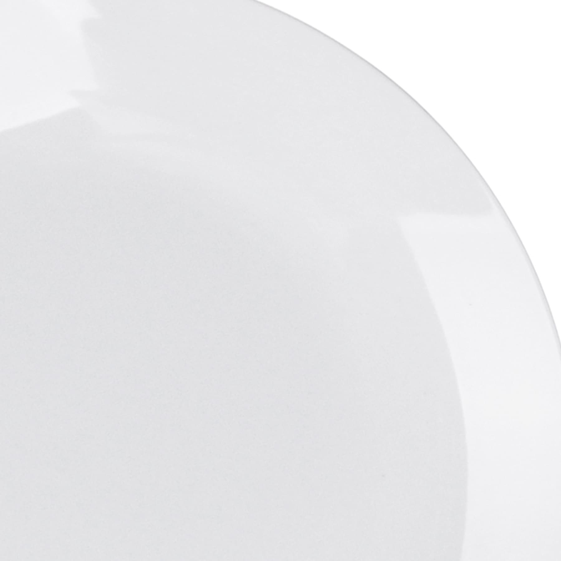 White Porcelain Coupe Dinner Plate, 10.5"