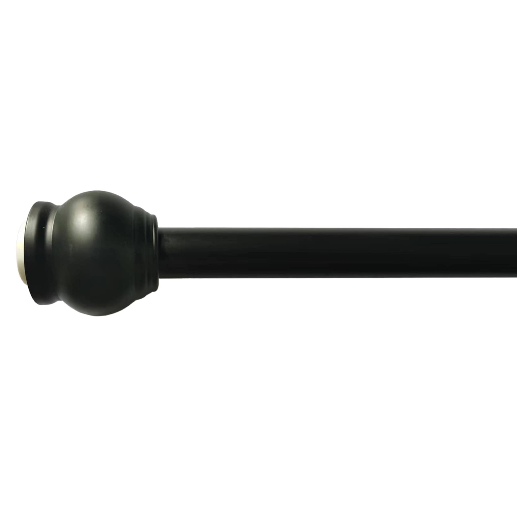 Black Round Shower Rod, 72"