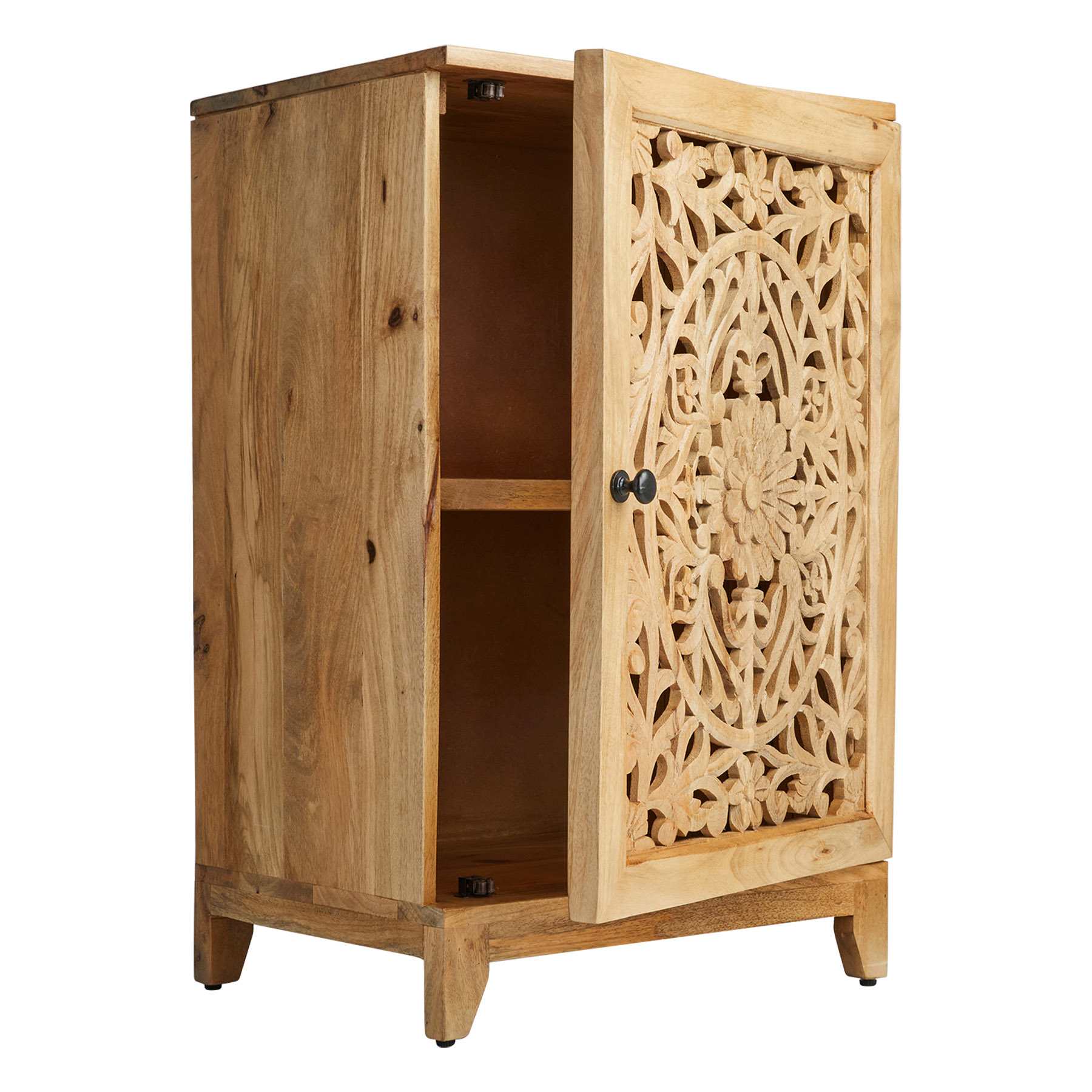 Found & Fable Rae Accent Cabinet with Natural Mango Wood Finish