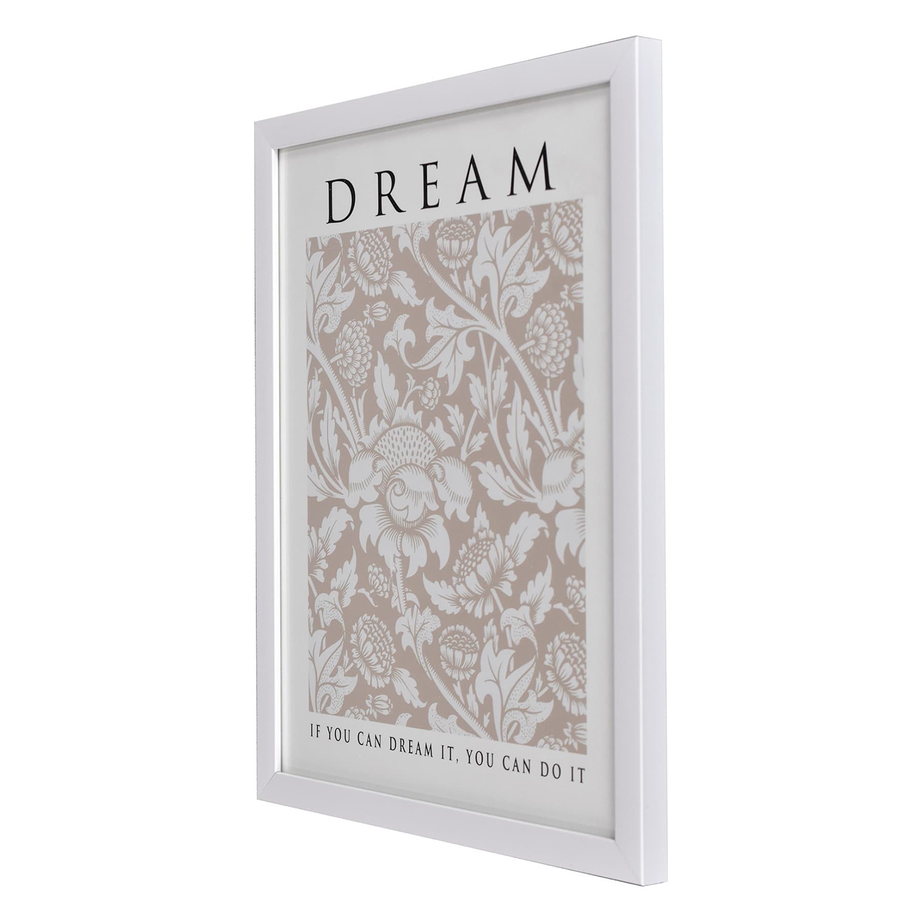 Glass Framed Dream Print Wall Art, 13x17
