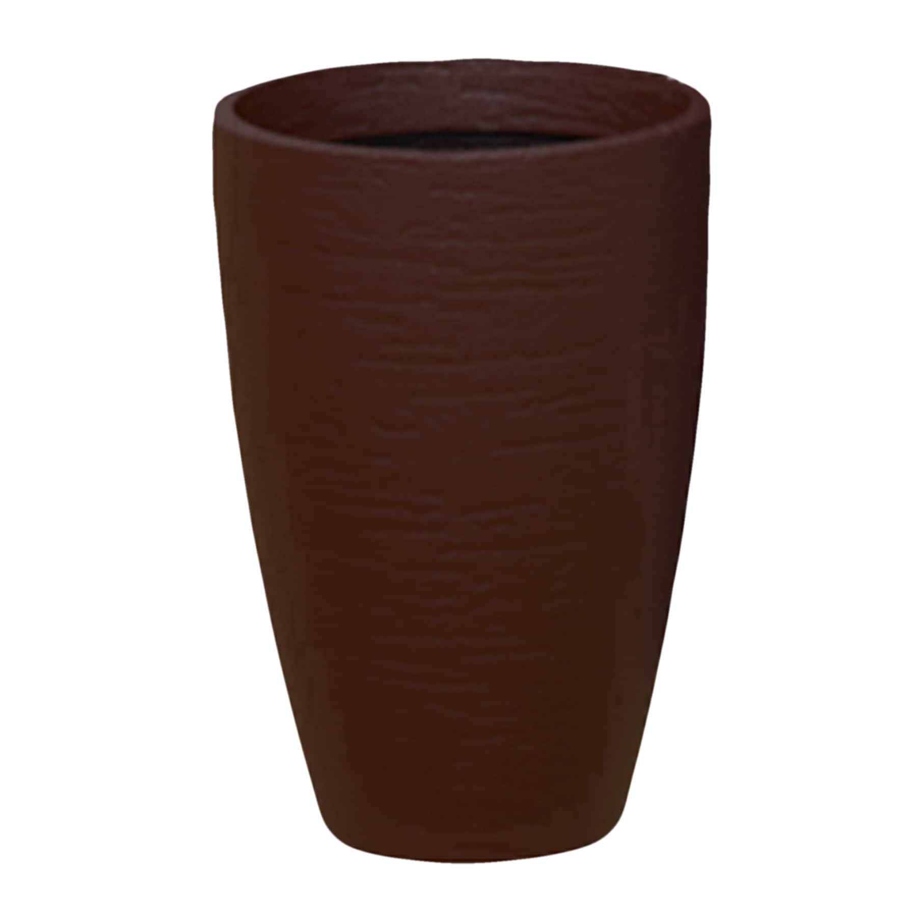 Burgundy Modern Conic Planter, 14"