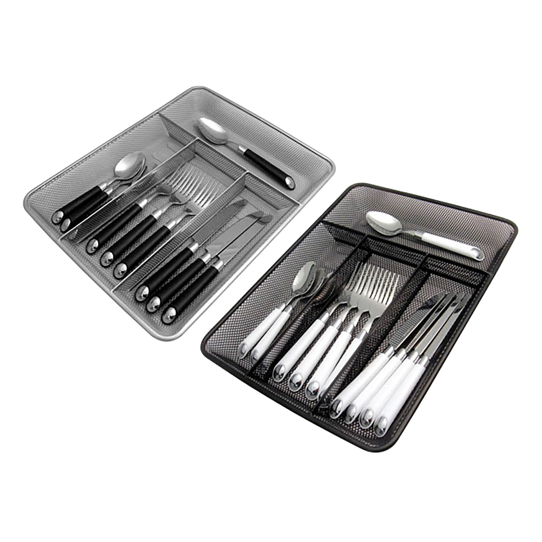Silver Mesh Cutlery Tray