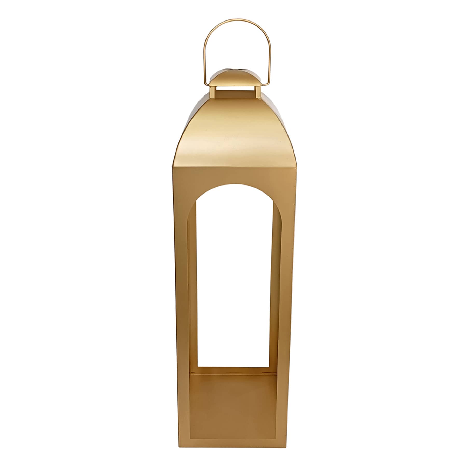 Gold Metal Lantern, 36"