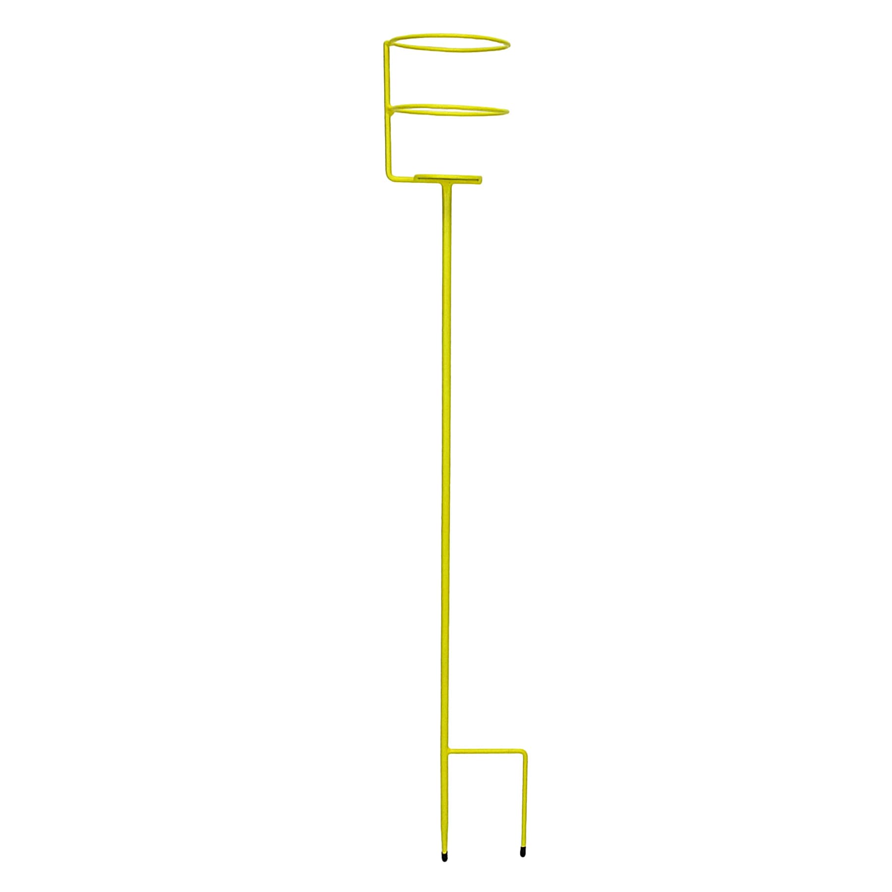 Oh Joy! Yellow Metal Beverage Holder Yard Stake, 32"