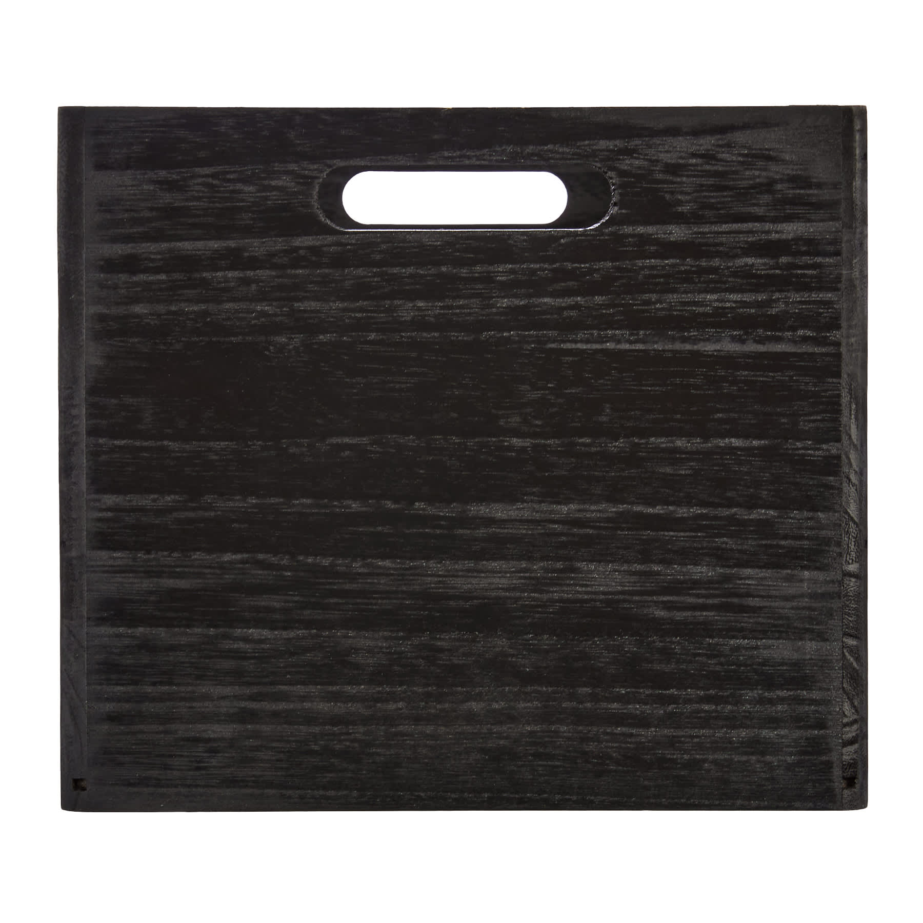 Black Wooden Storage Basket Set, Medium