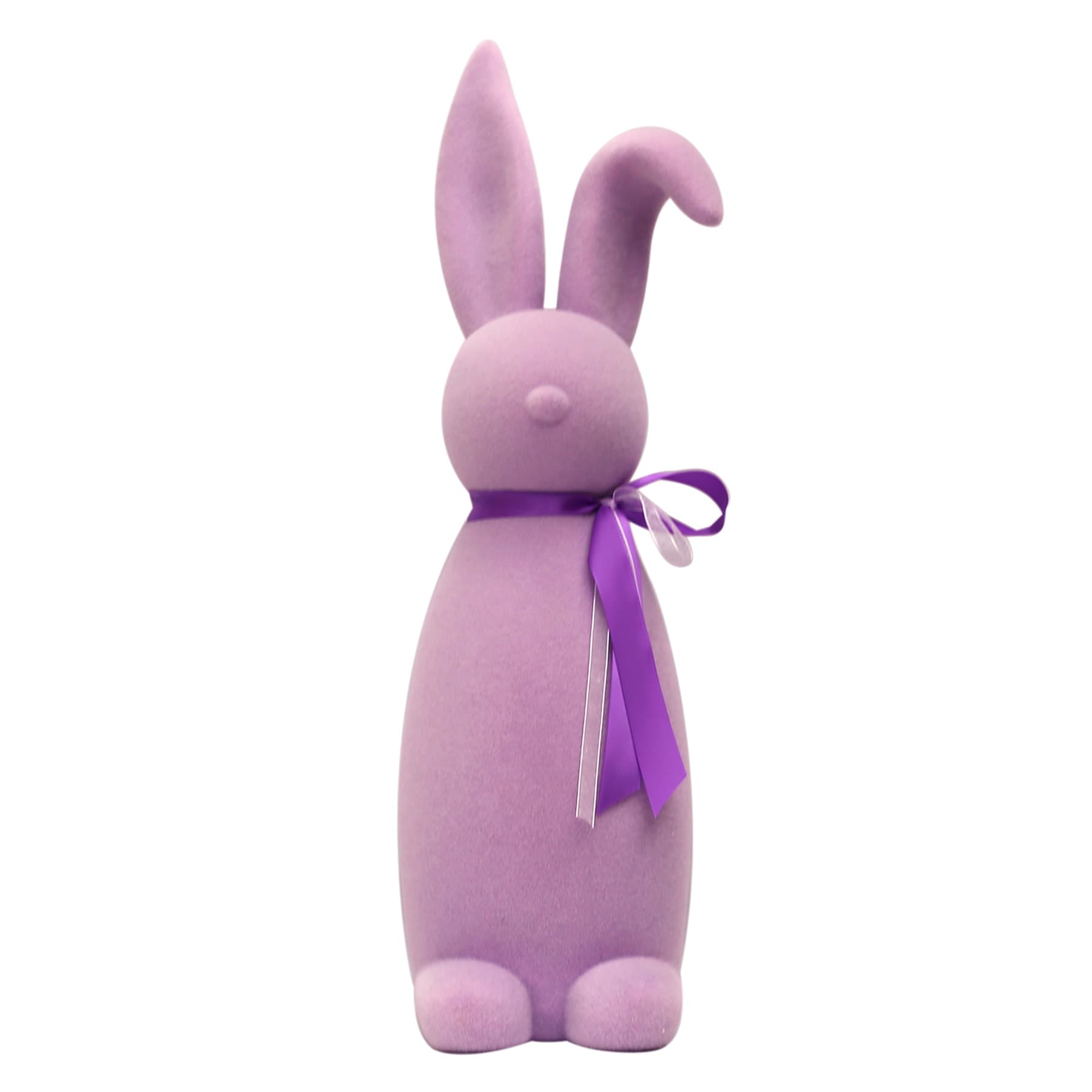 Bunny Brights Purple Flocked Bunny, 26"