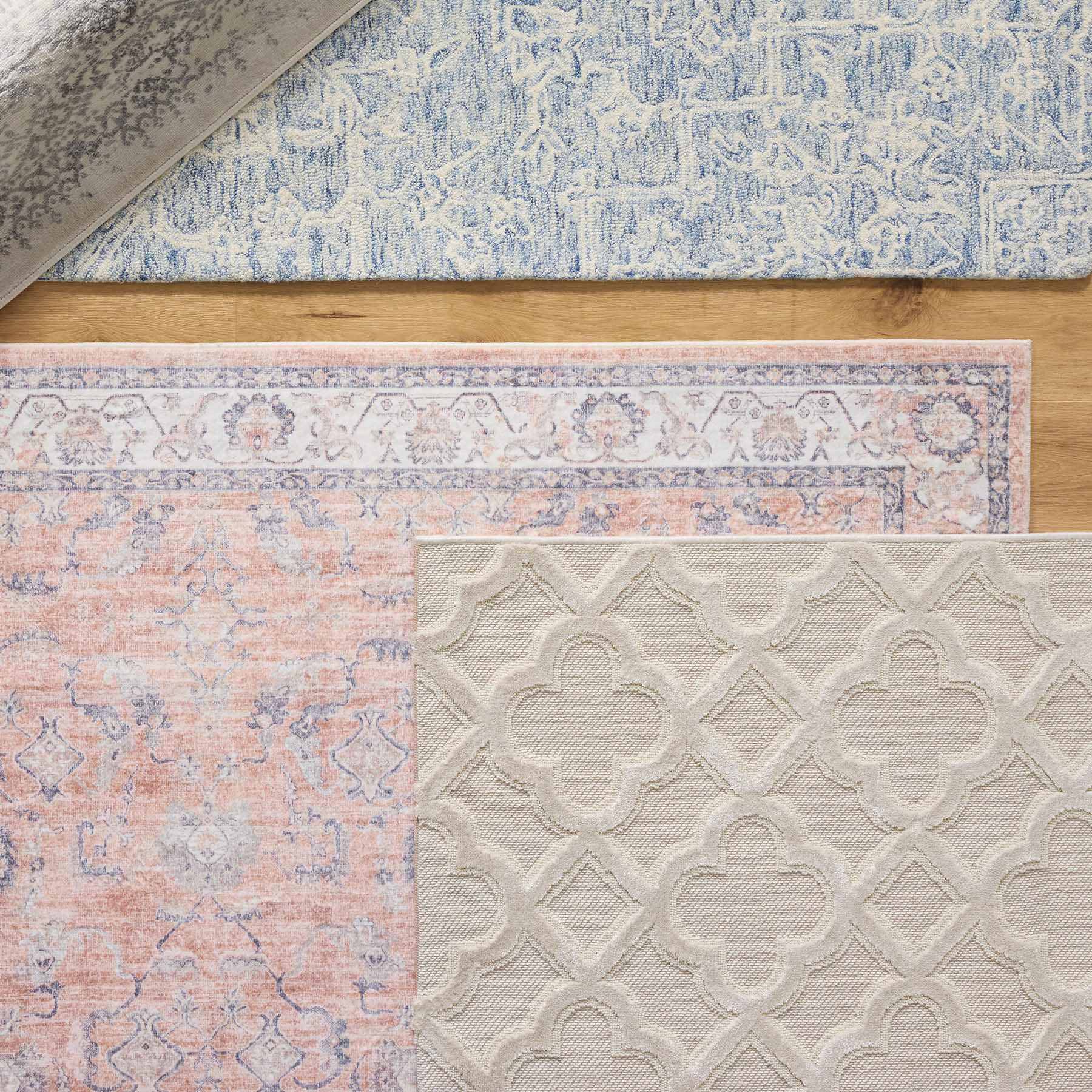 (A515) Providence Zenith Neutral Trellis Area Rug, 5x7