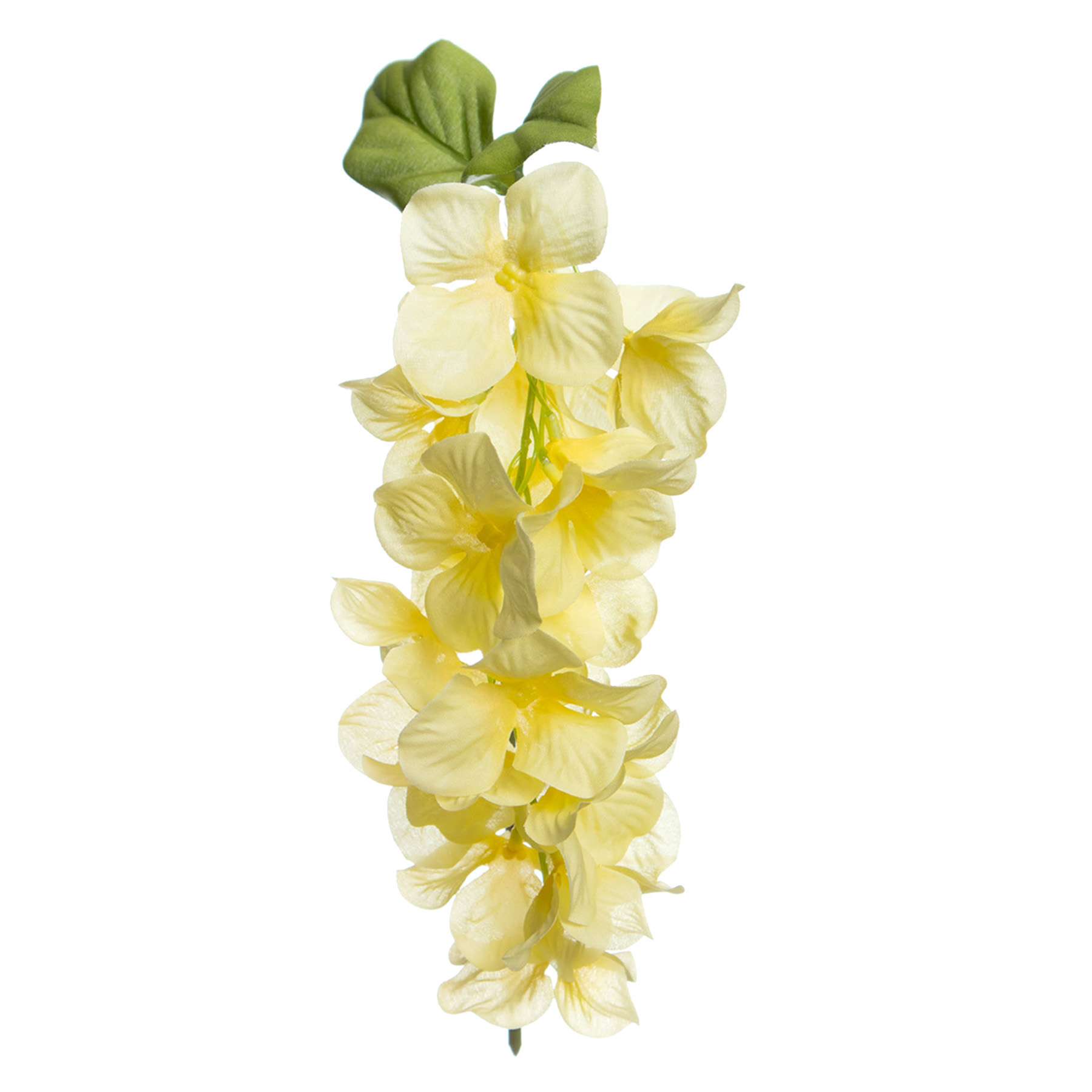 Yellow Hanging Hydrangea Pick, 18"