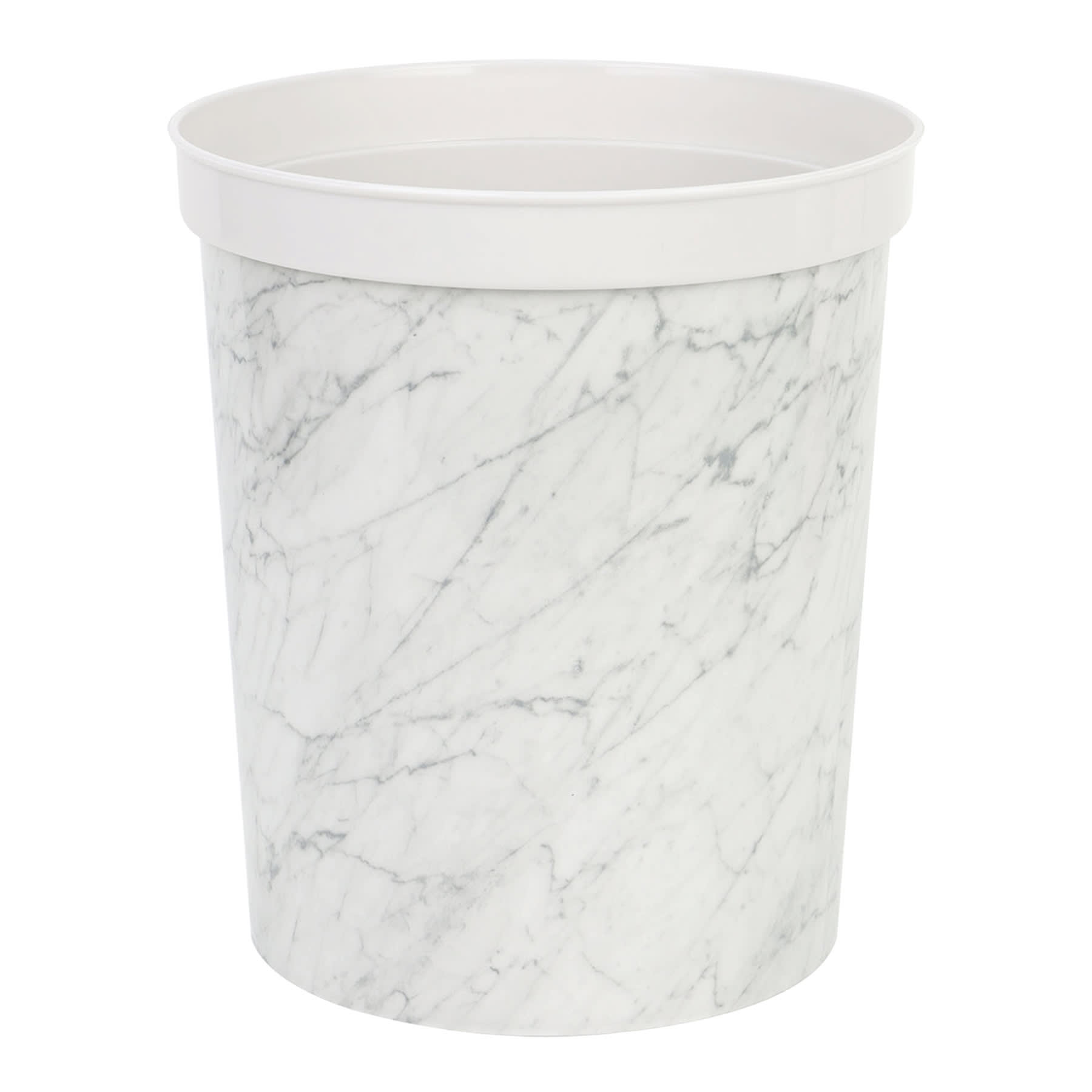 Ezy Storage Round Marbled Waste Bin, 10l