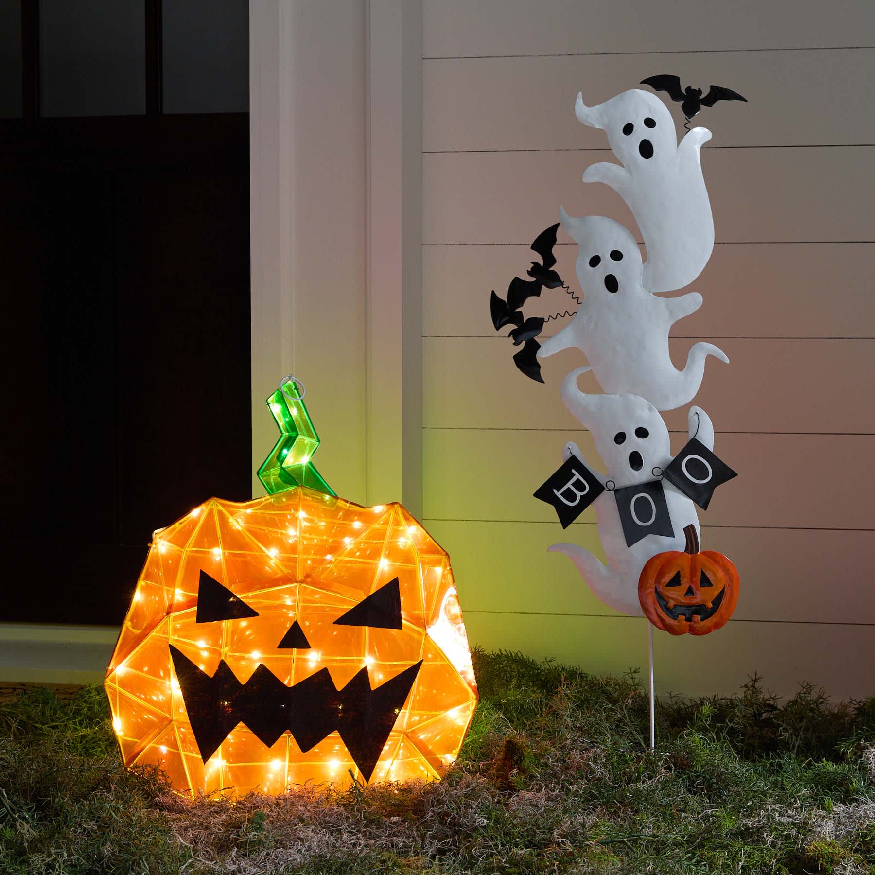 Prismatic Polygon Jack-O-Lantern, 2'