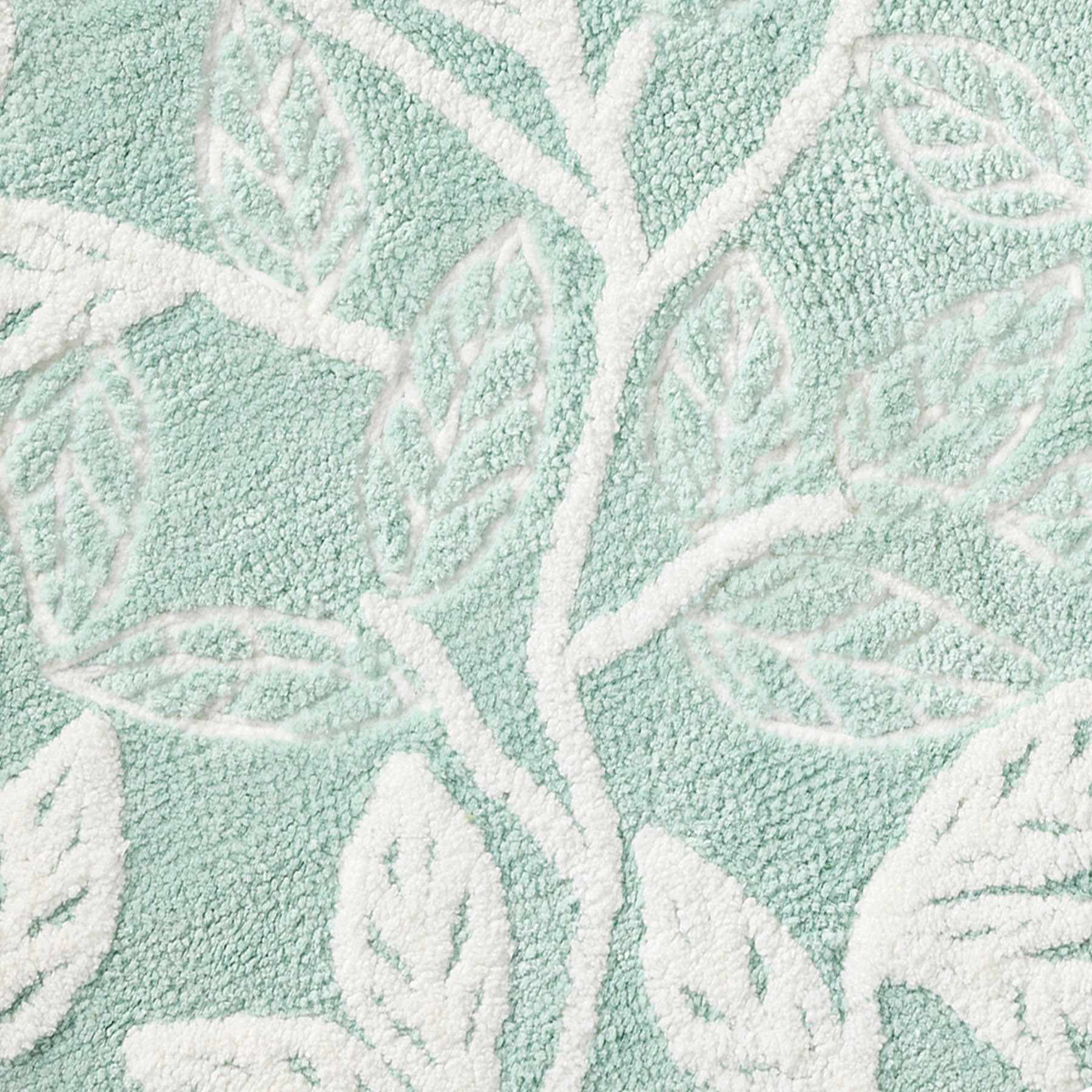 Morris Sea Green Bath Rug, 20x30