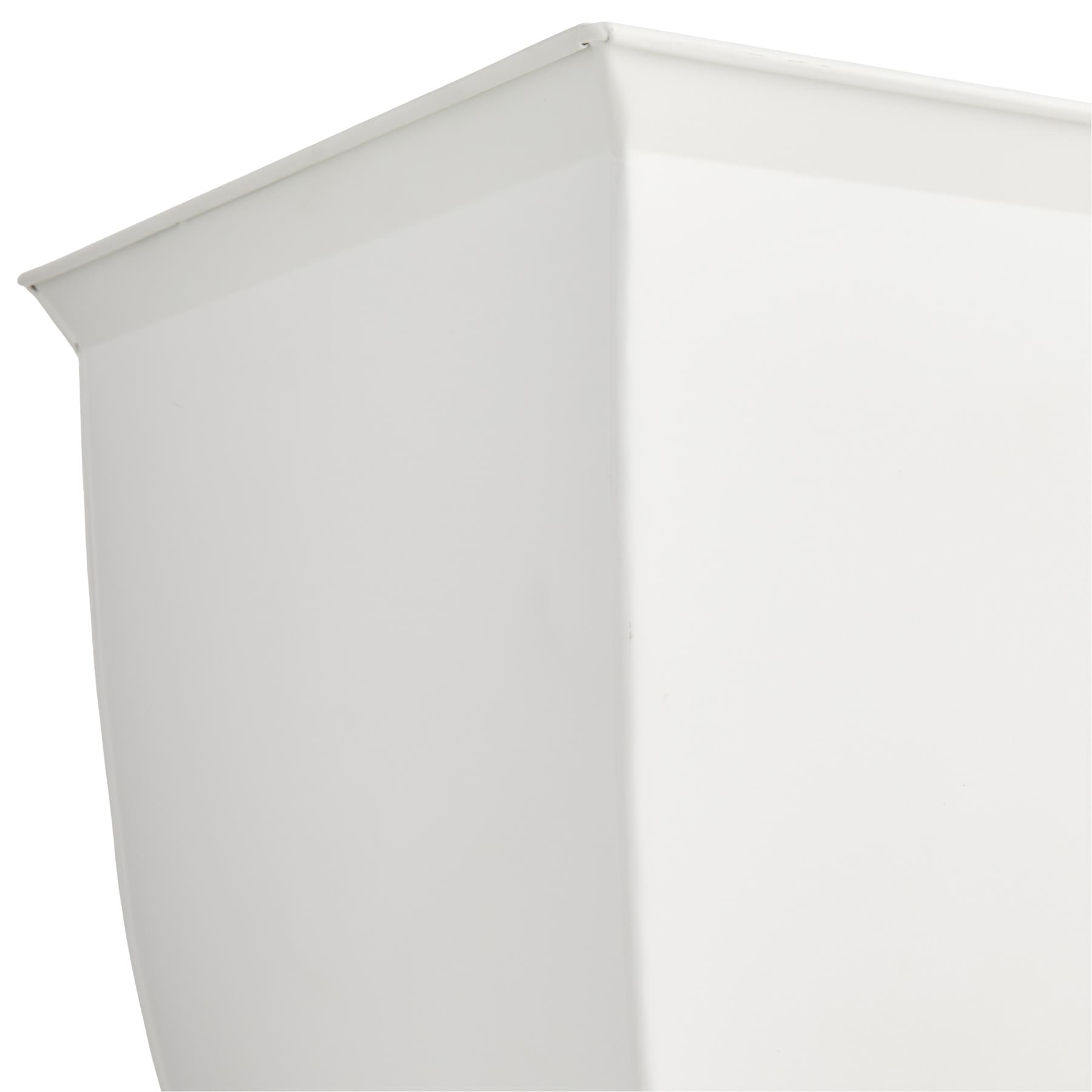 Providence Audrey White Metal Outdoor Planter, Large