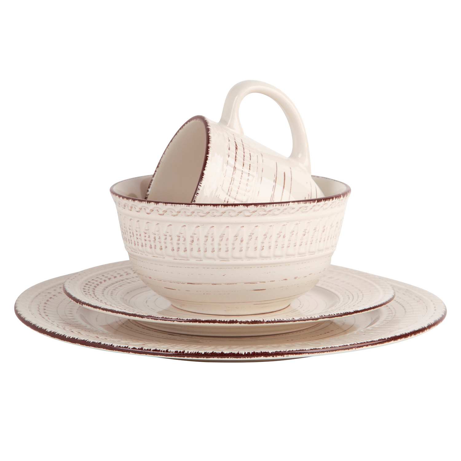 16-Piece Cream Coscenza Dinnerware Set