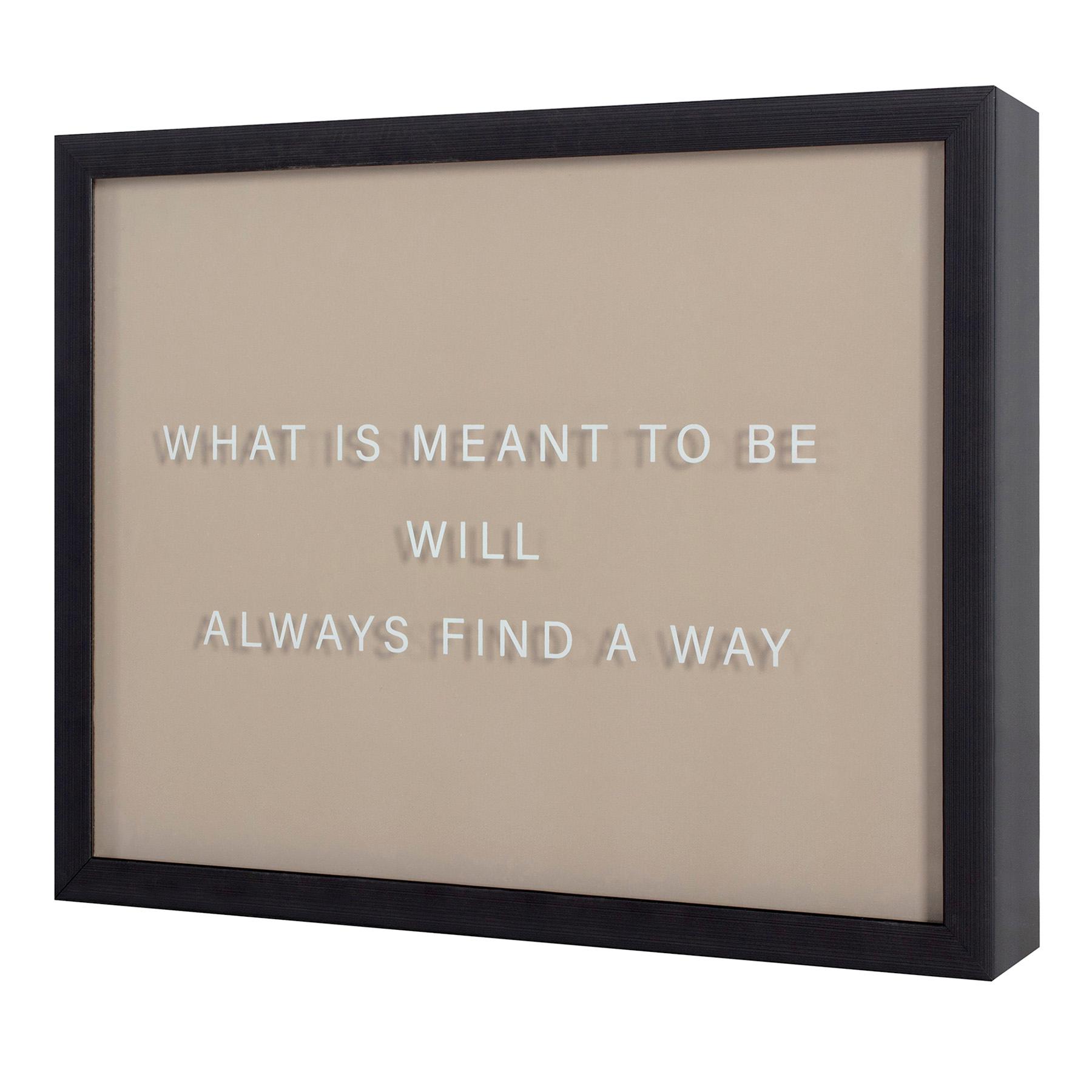 Crosby St. Glass Framed Meant to Be Print Wall Sign, 14x11