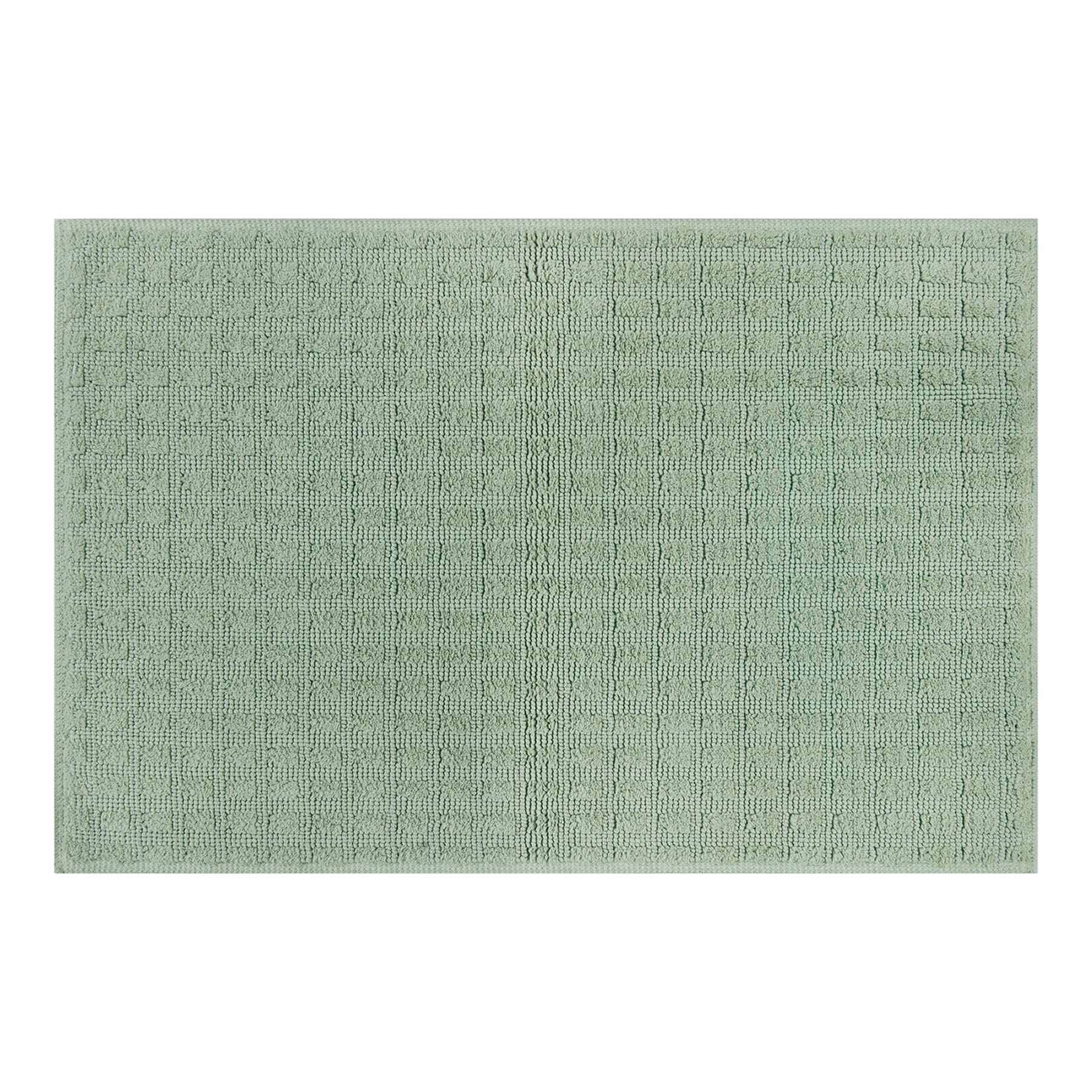 Honeybloom Woven Square Desert Sage Bath Rug, 20x30