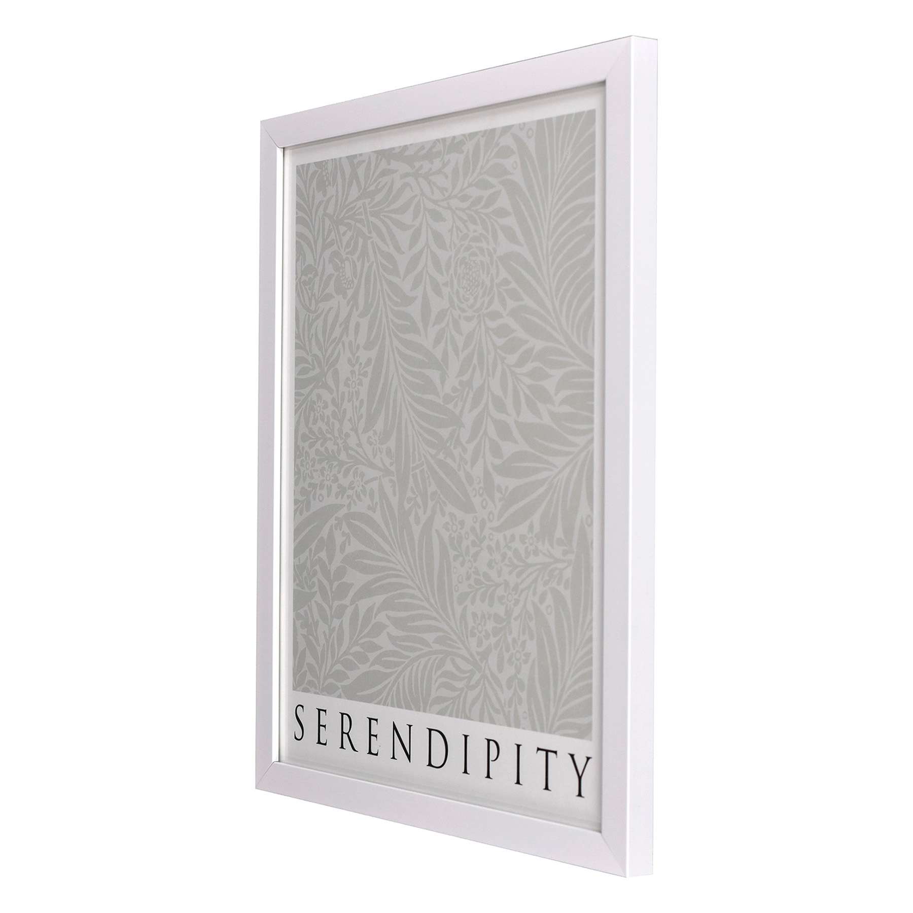 Glass Framed Serendipity Print Wall Art, 13x17
