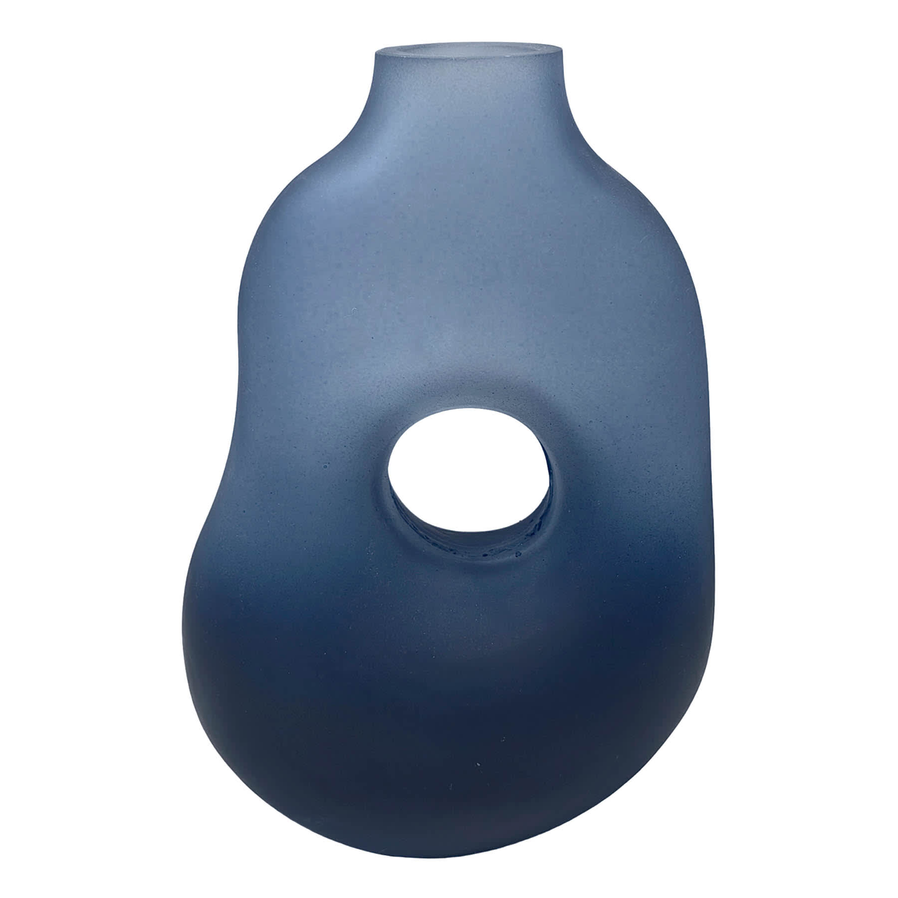 Crosby St. Black Glass Vase, 10"