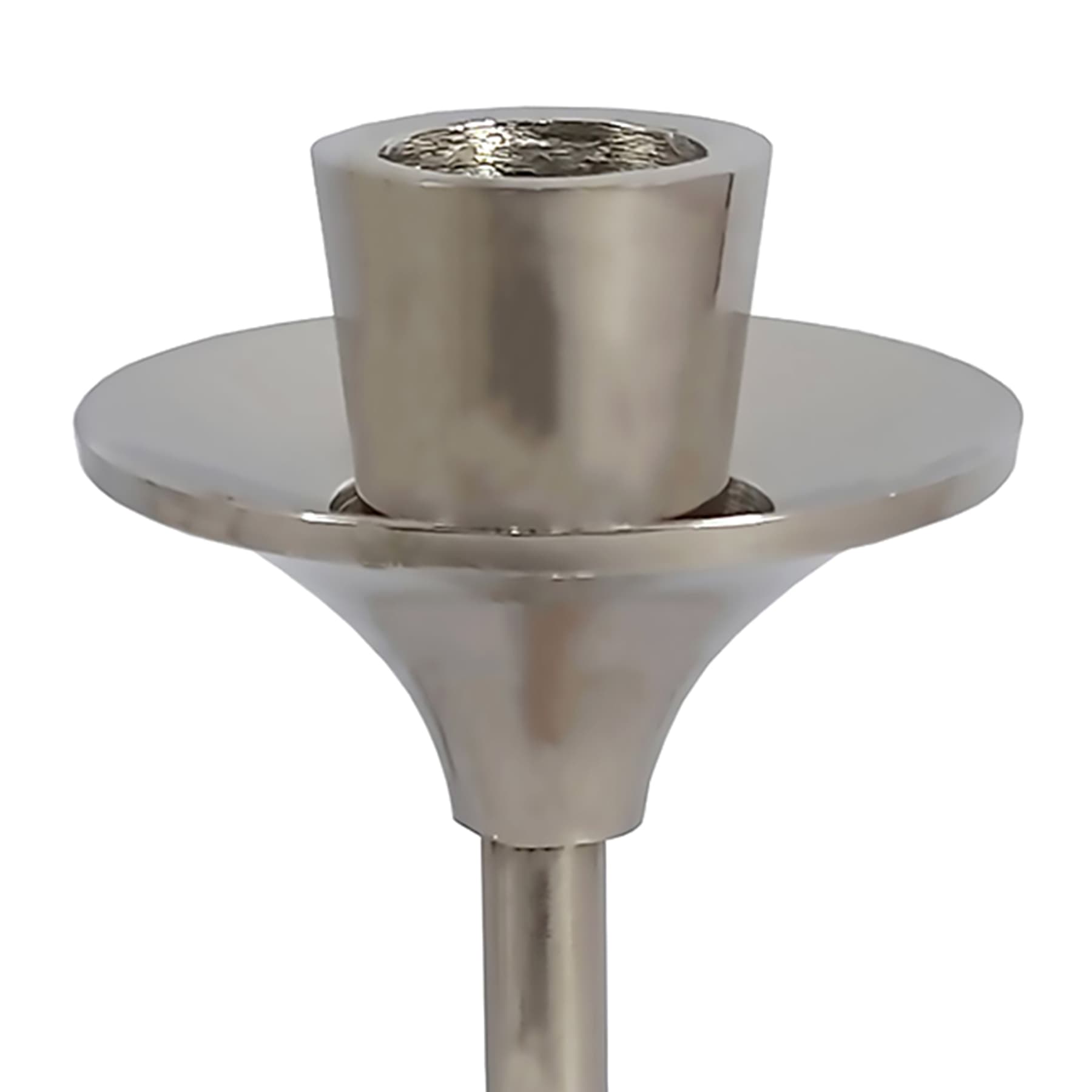 Silver Taper Candle Holder, 8"