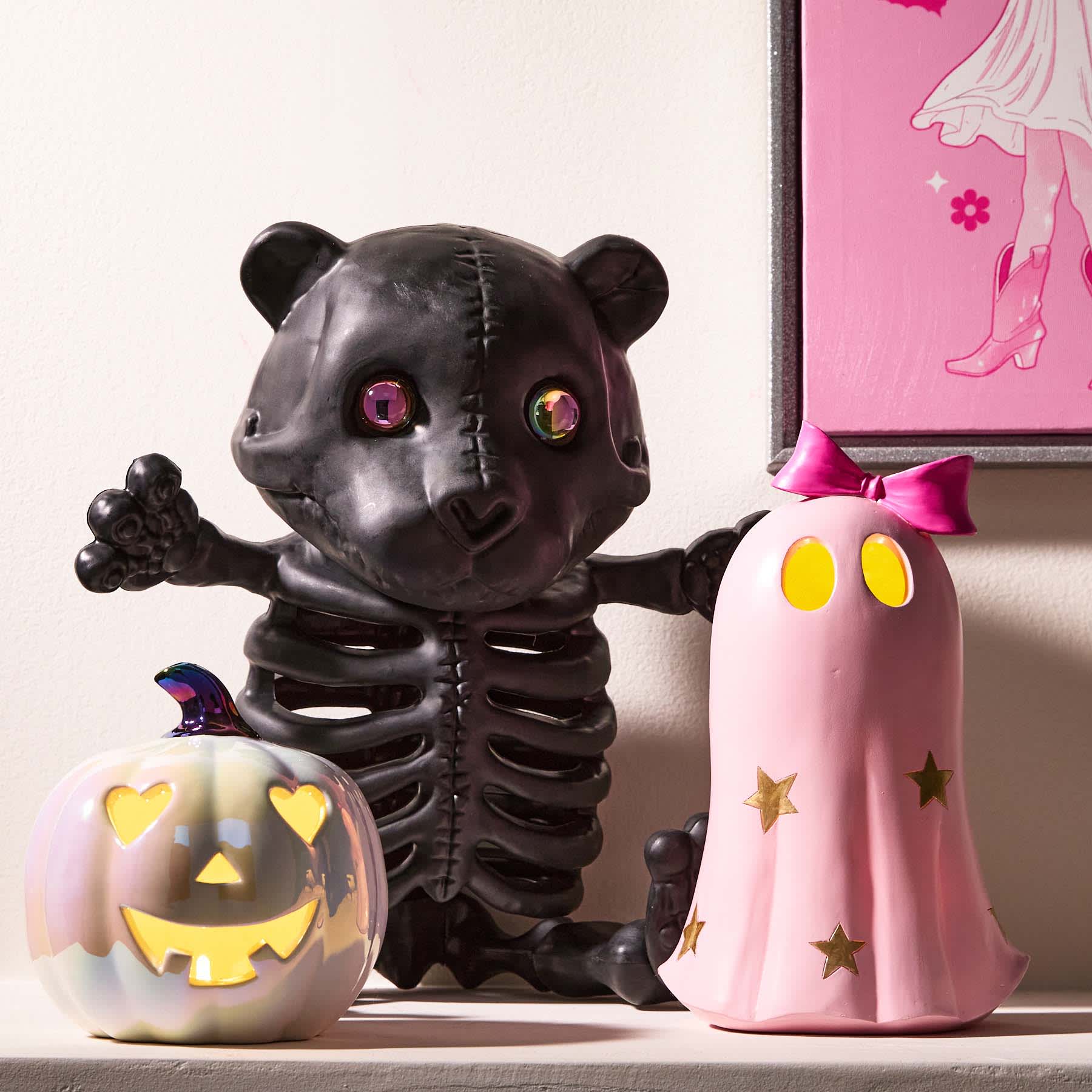 Hey Boo! Pink Ghost with Bowknot, 9.8"