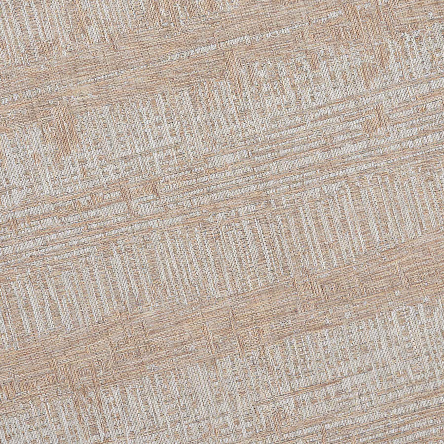 (E500) Honeybloom Melissa Blue & Natural Distressed Stripe Outdoor Area Rug, 8x10
