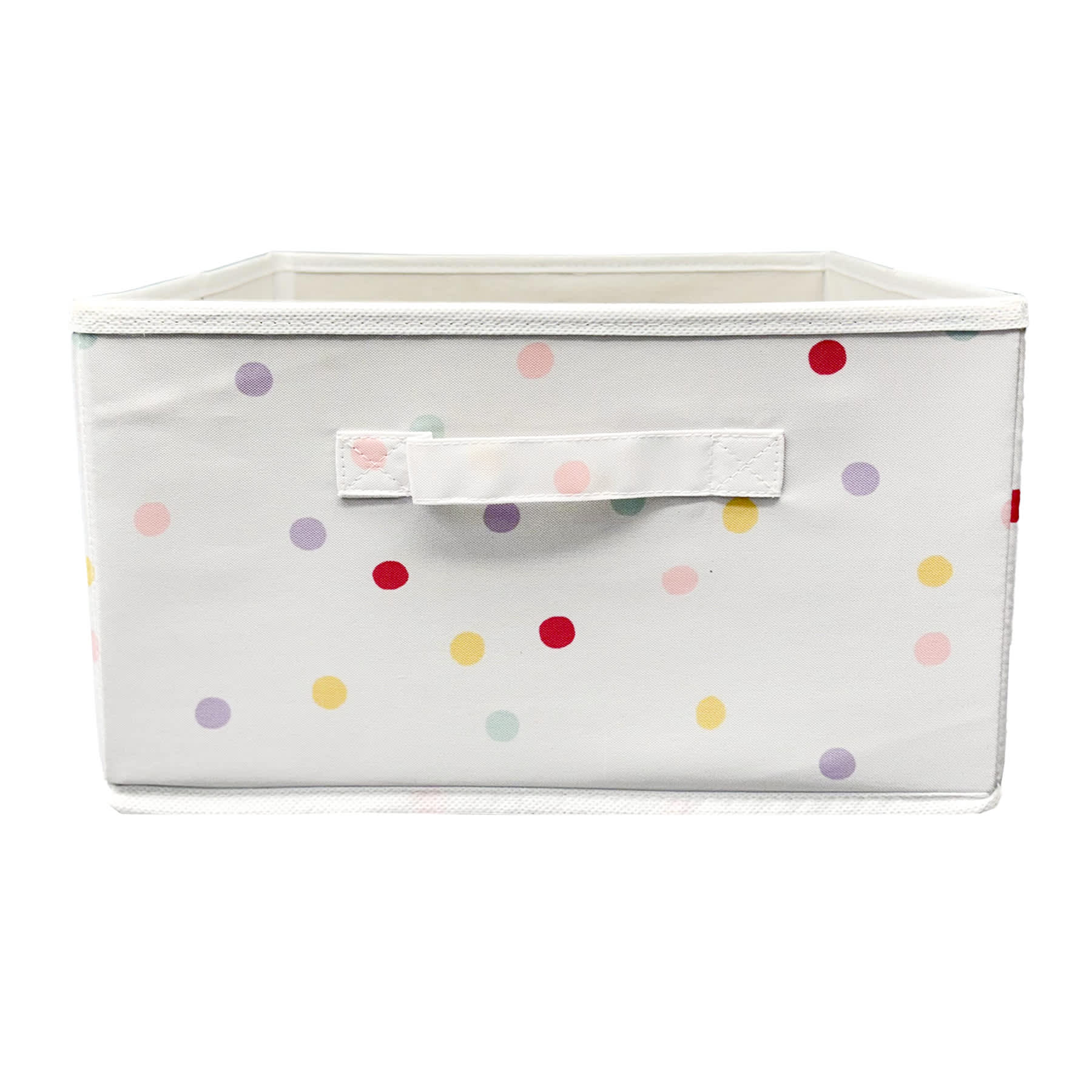 Dot Pattern Fabric Basket M