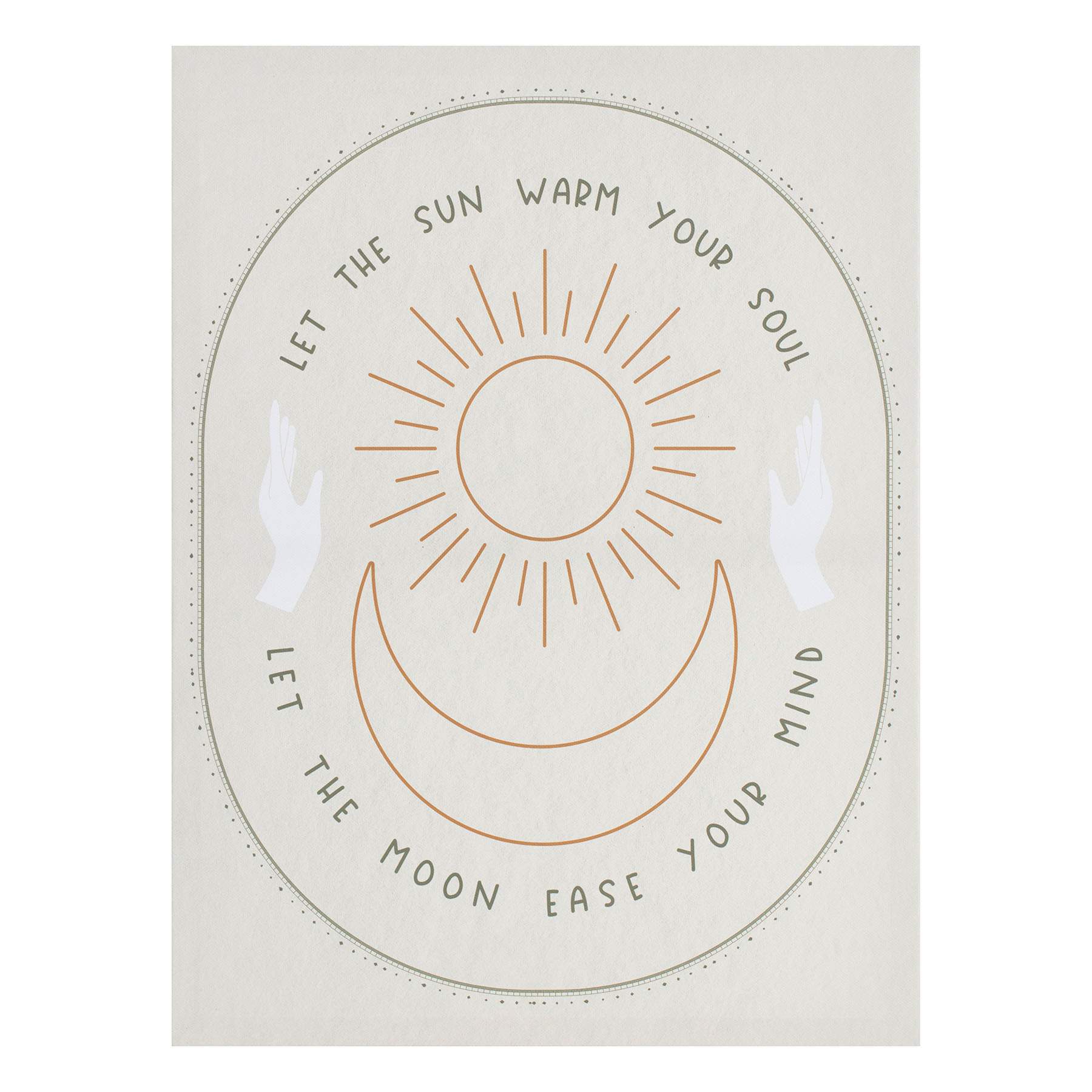 Sun & Moon Canvas Wall Art, 12x16