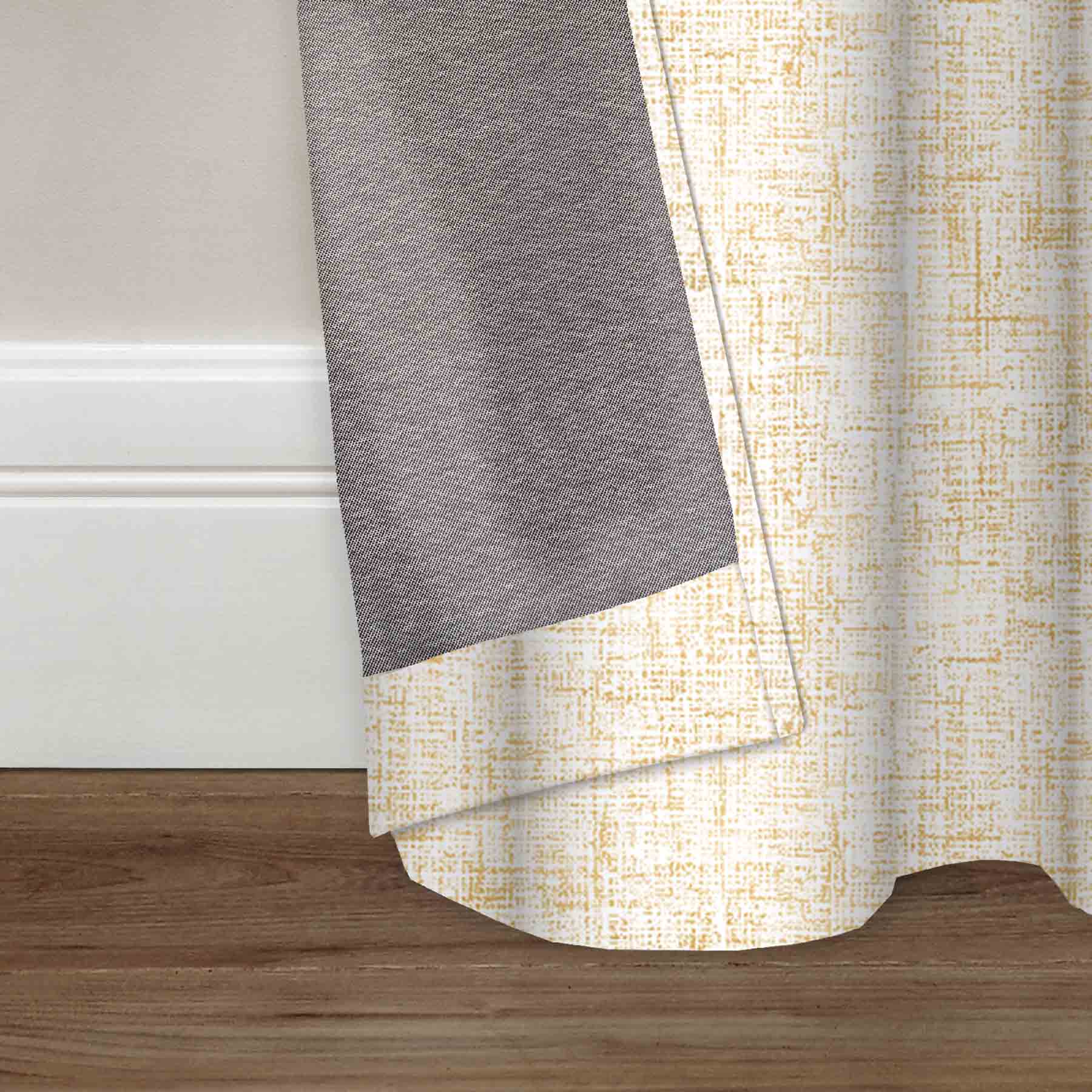 Luxor Gold Metallic Room Darkening Curtain Panel, 84"